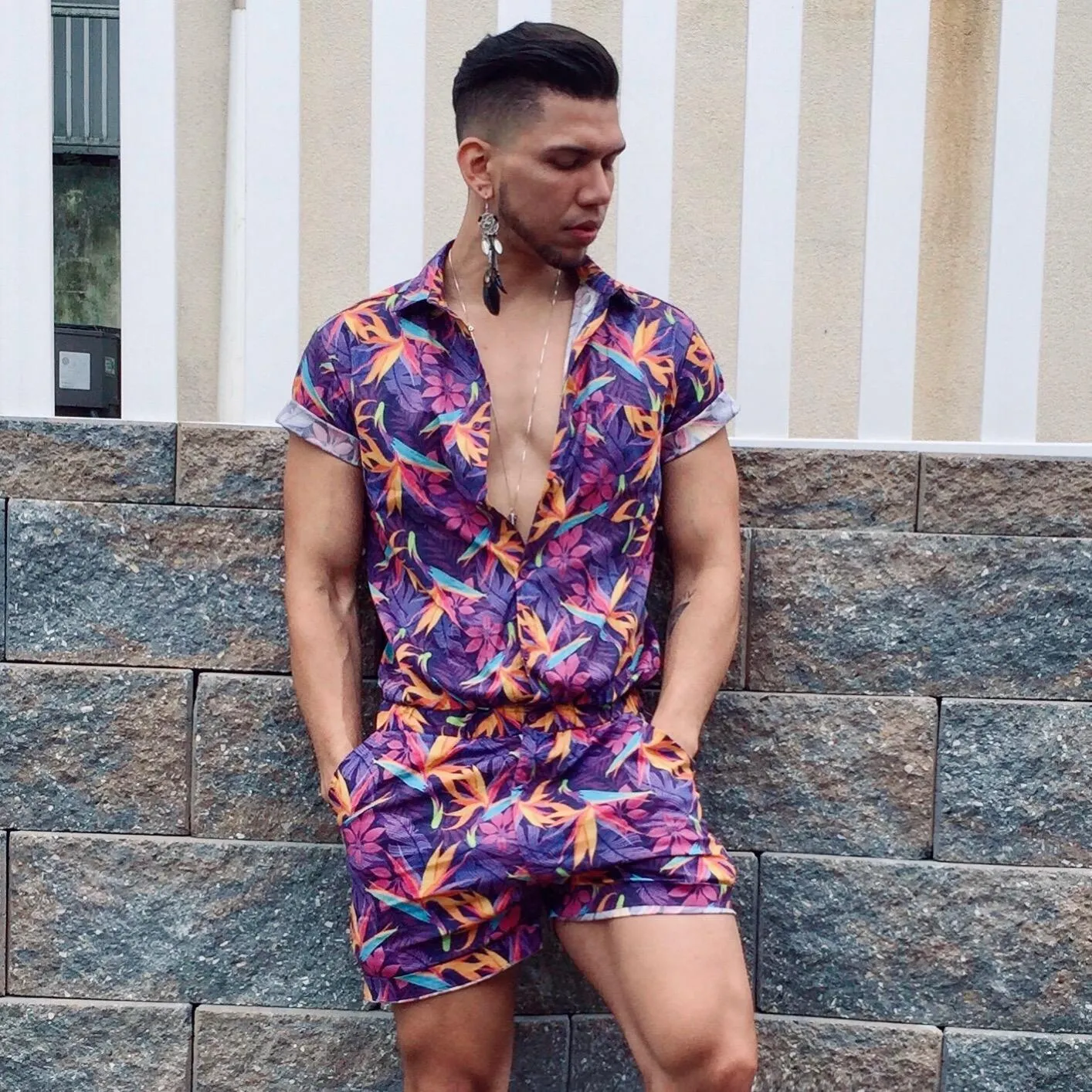 Male Romper - Paradise