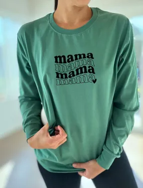 Mama Stacked Long Sleeve Comfort Tee