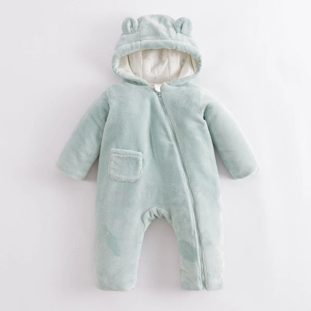 MARC & JANIE Baby Boys Girls Fleece Full-Zip Romper 221218