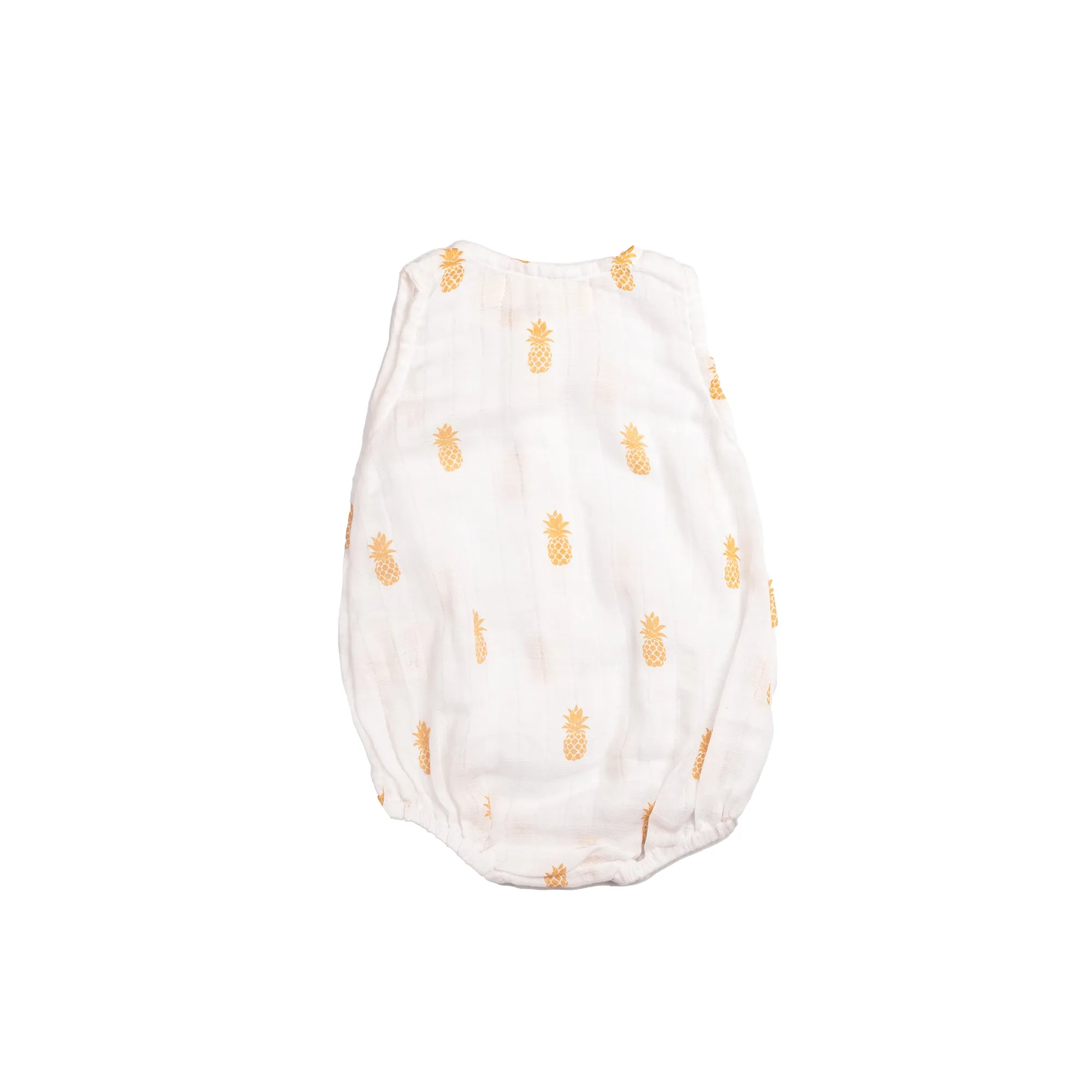 Masilo Organic Cotton Muslin Baby Romper 0 -6 Months (Pack of 3) – Pineapple Bliss