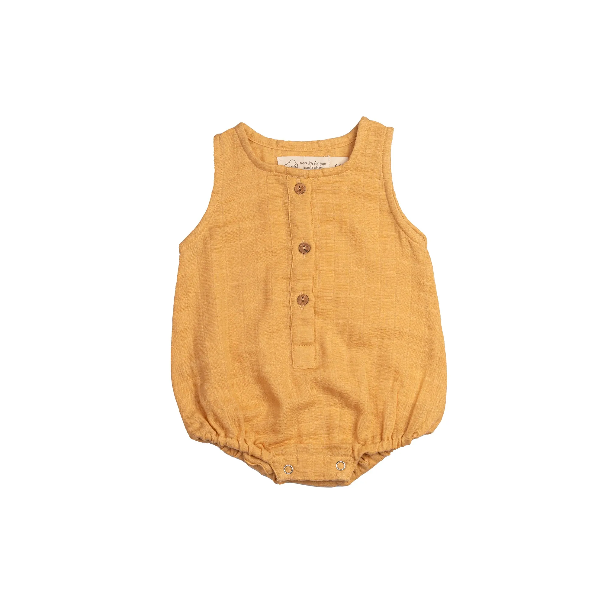 Masilo Organic Cotton Muslin Baby Romper 0 -6 Months (Pack of 3) – Pineapple Bliss