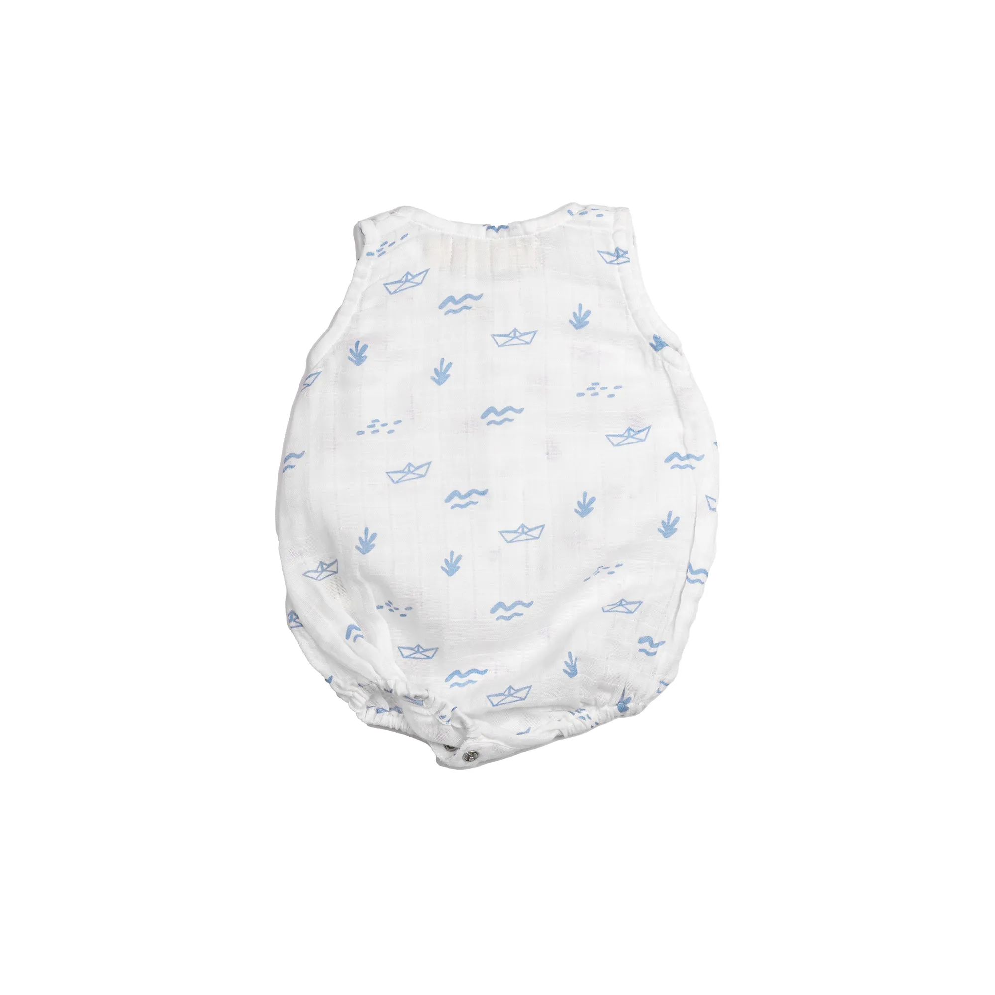 Masilo Organic Cotton Muslin Baby Romper 0-6 Months (Pack of 3) – Sea Breeze