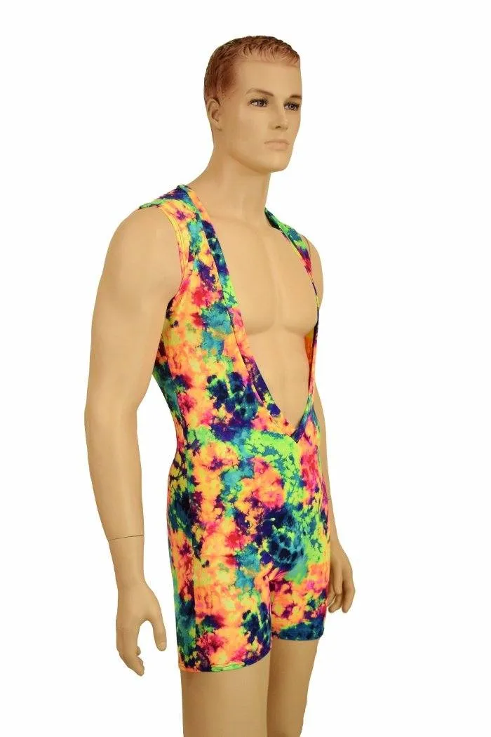 Mens Acid Splash Deep Bro V Romper