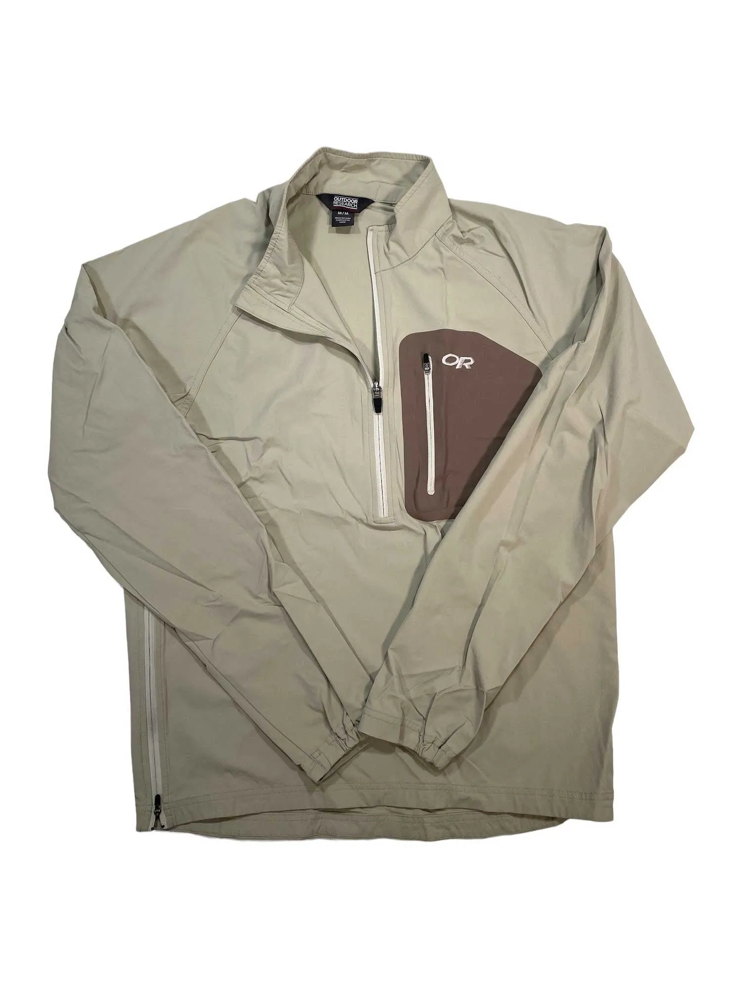 Mens Side-Zip Pullover Shell Jacket