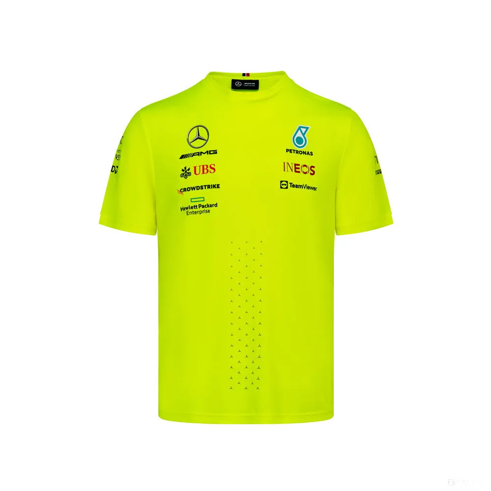 Mercedes T-Shirt, Team Set Up, Yellow, 2022