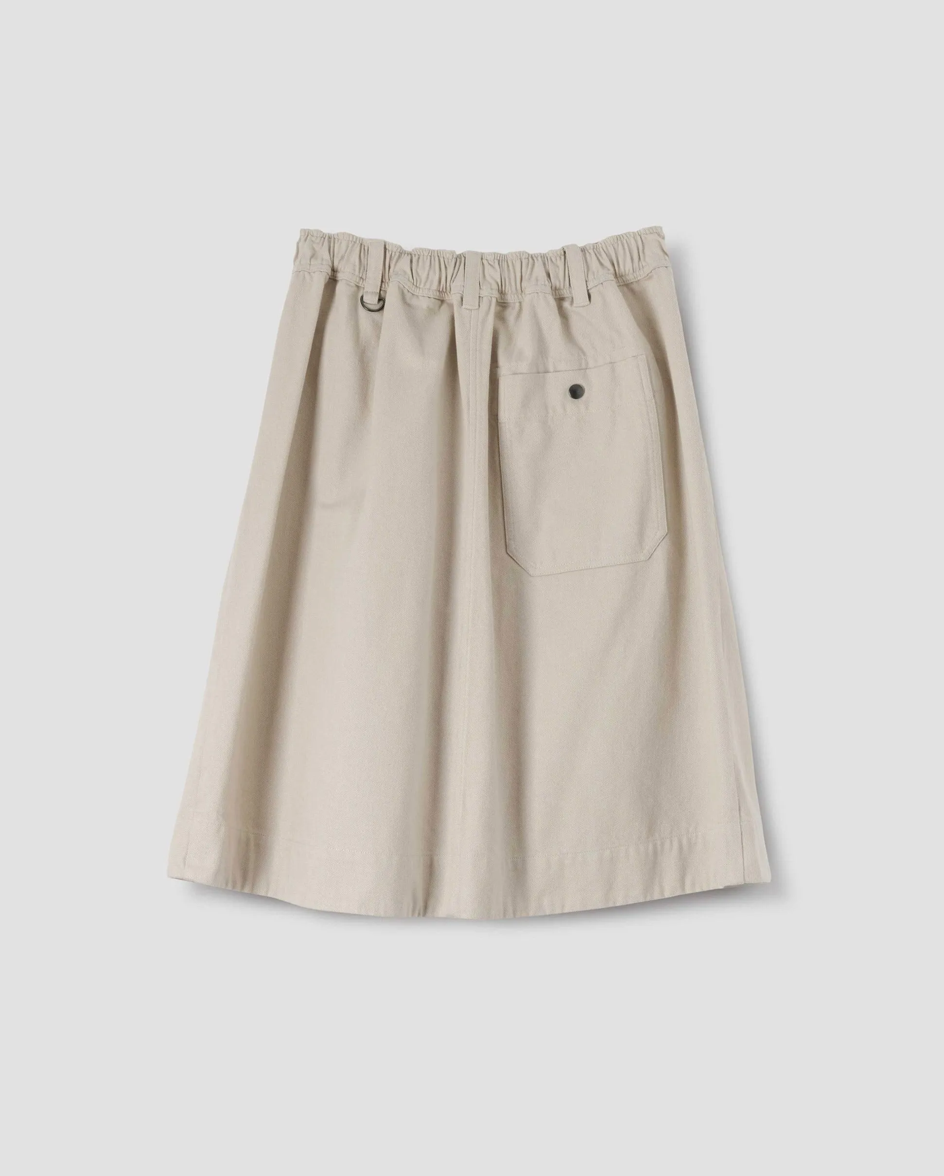 MHL PANELLED SCOUT SKIRT / PUTTY