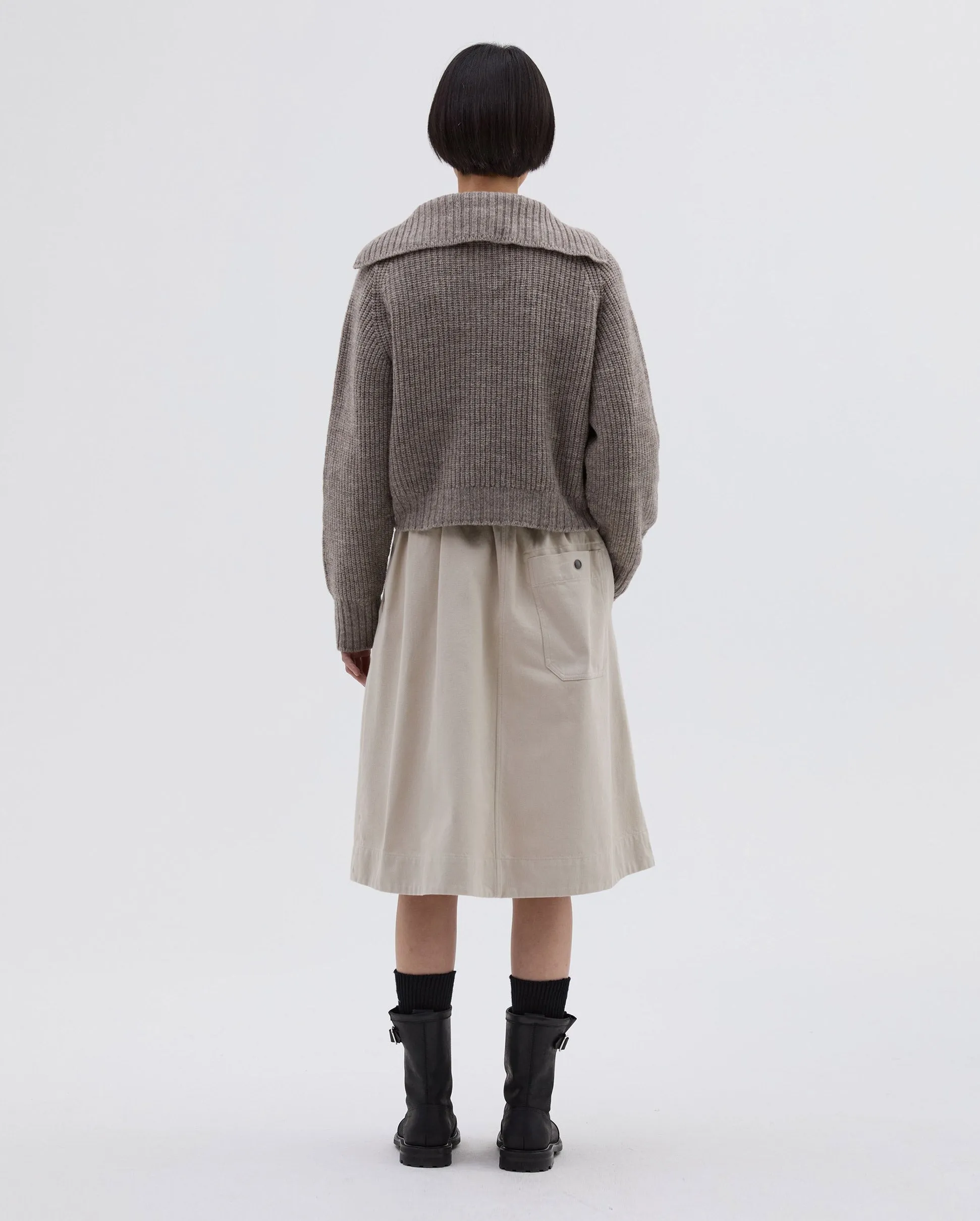 MHL PANELLED SCOUT SKIRT / PUTTY