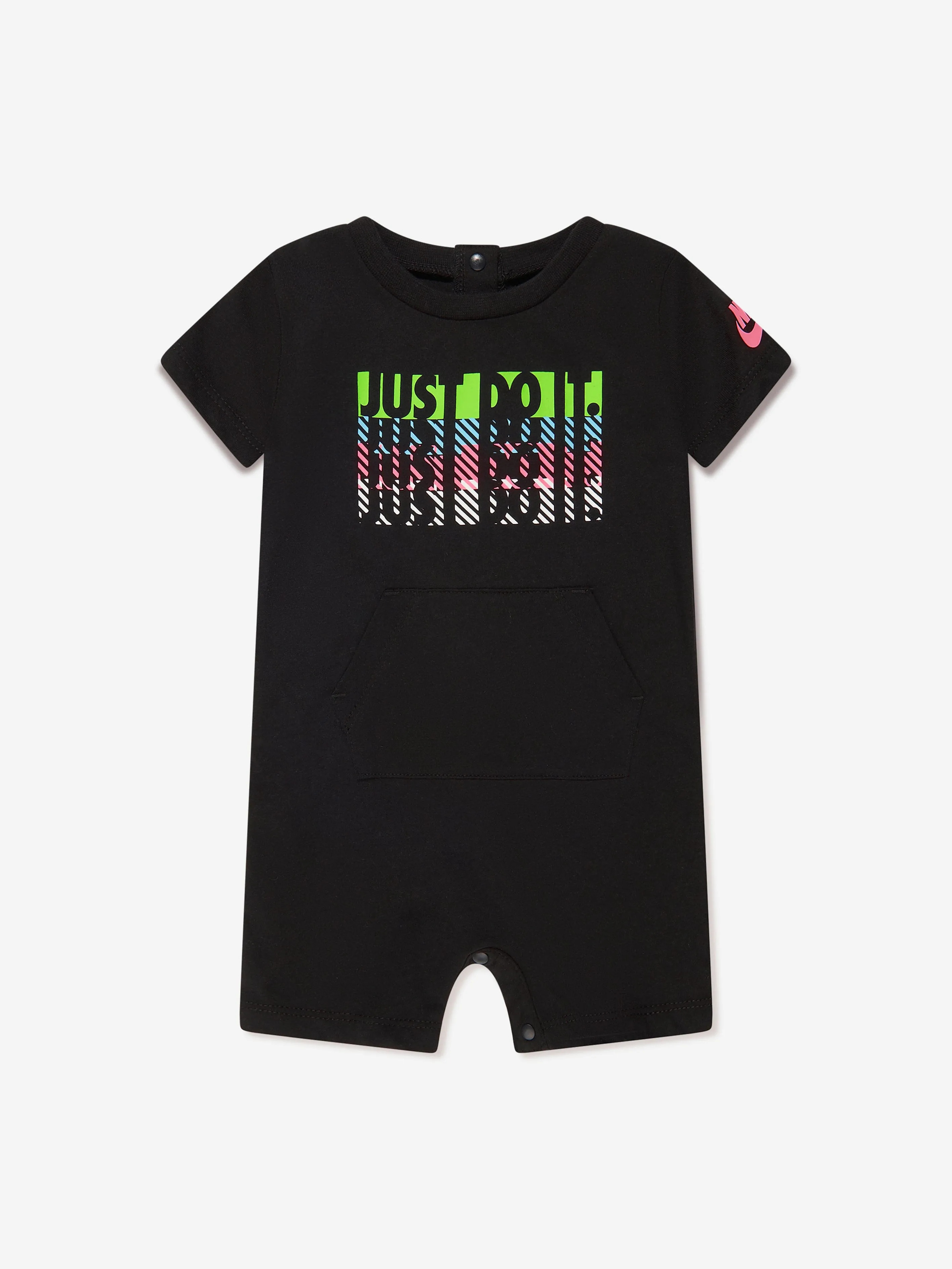 Nike Baby Boys 2 Pack Romper Set in Black