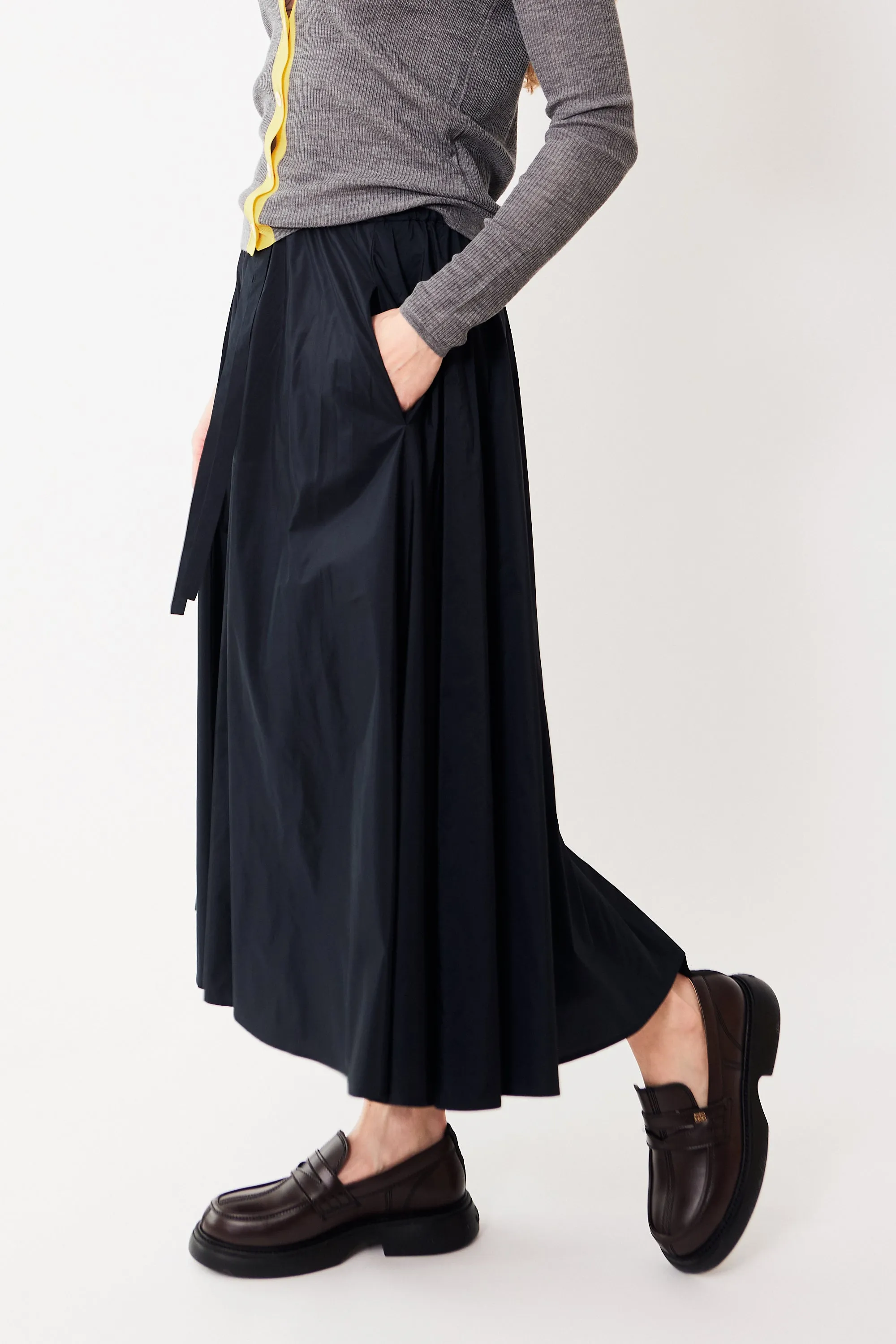 Odeeh Delicate Poly Elasticated Waist Drawstring Skirt