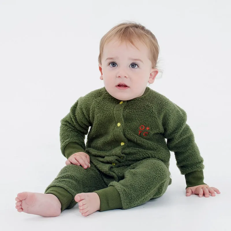 Olive And The Captain Fleece Romper - Olive