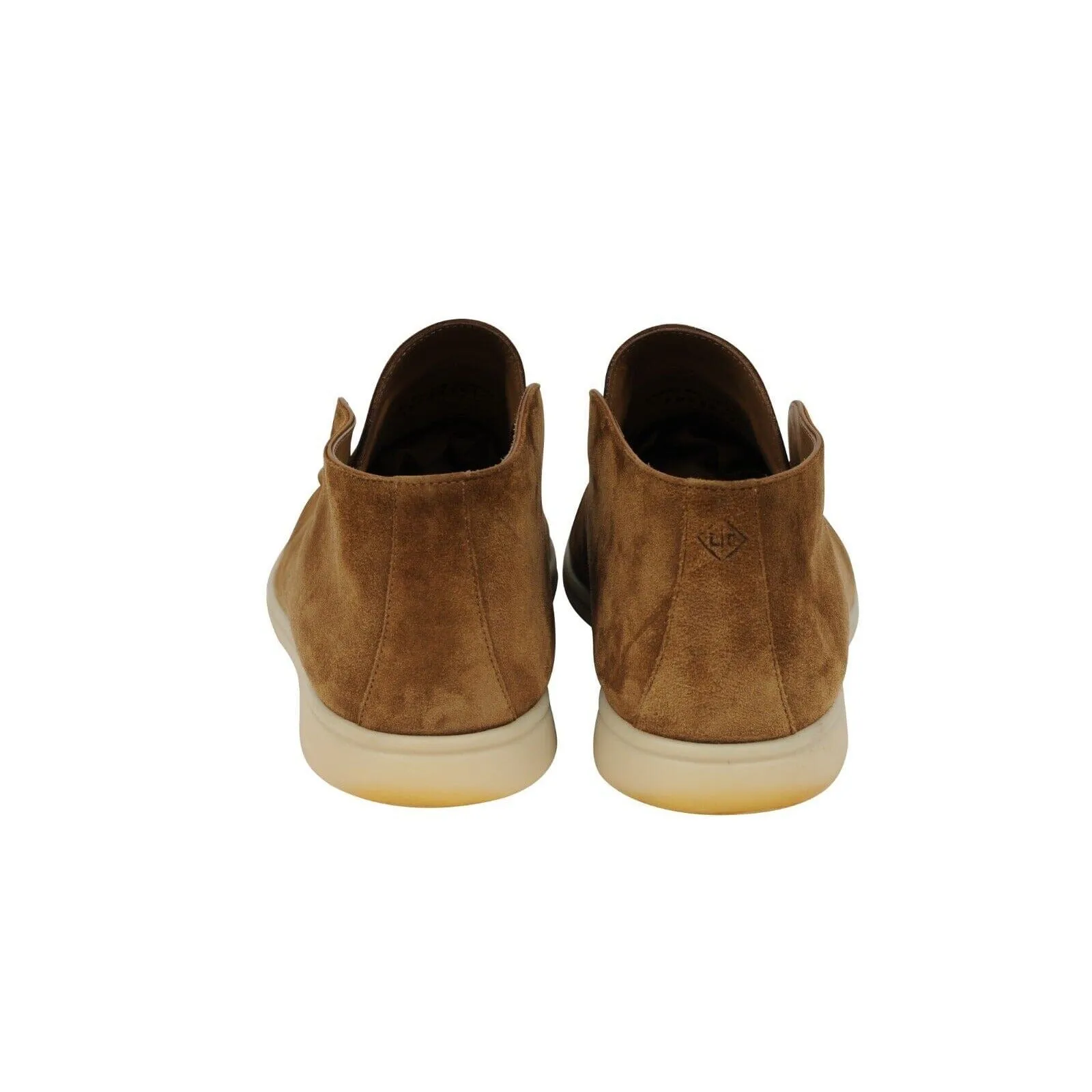 Open Walk Ankle Boots Brown Tan Suede Slip On Chuckkas