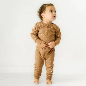 Organic Baby Buttoned Romper - Sparkle