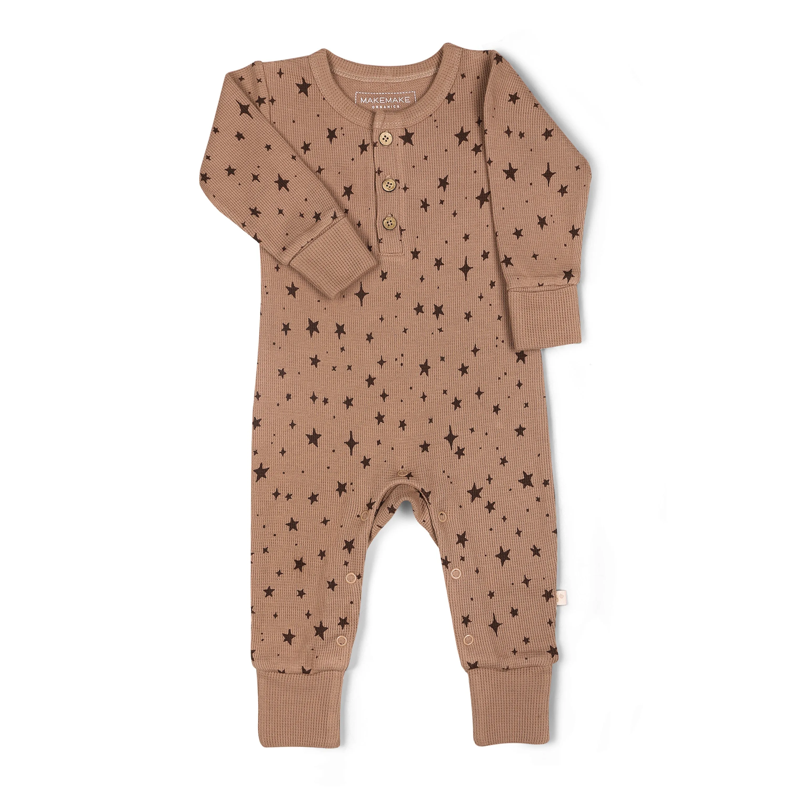 Organic Button Romper - Starstruck