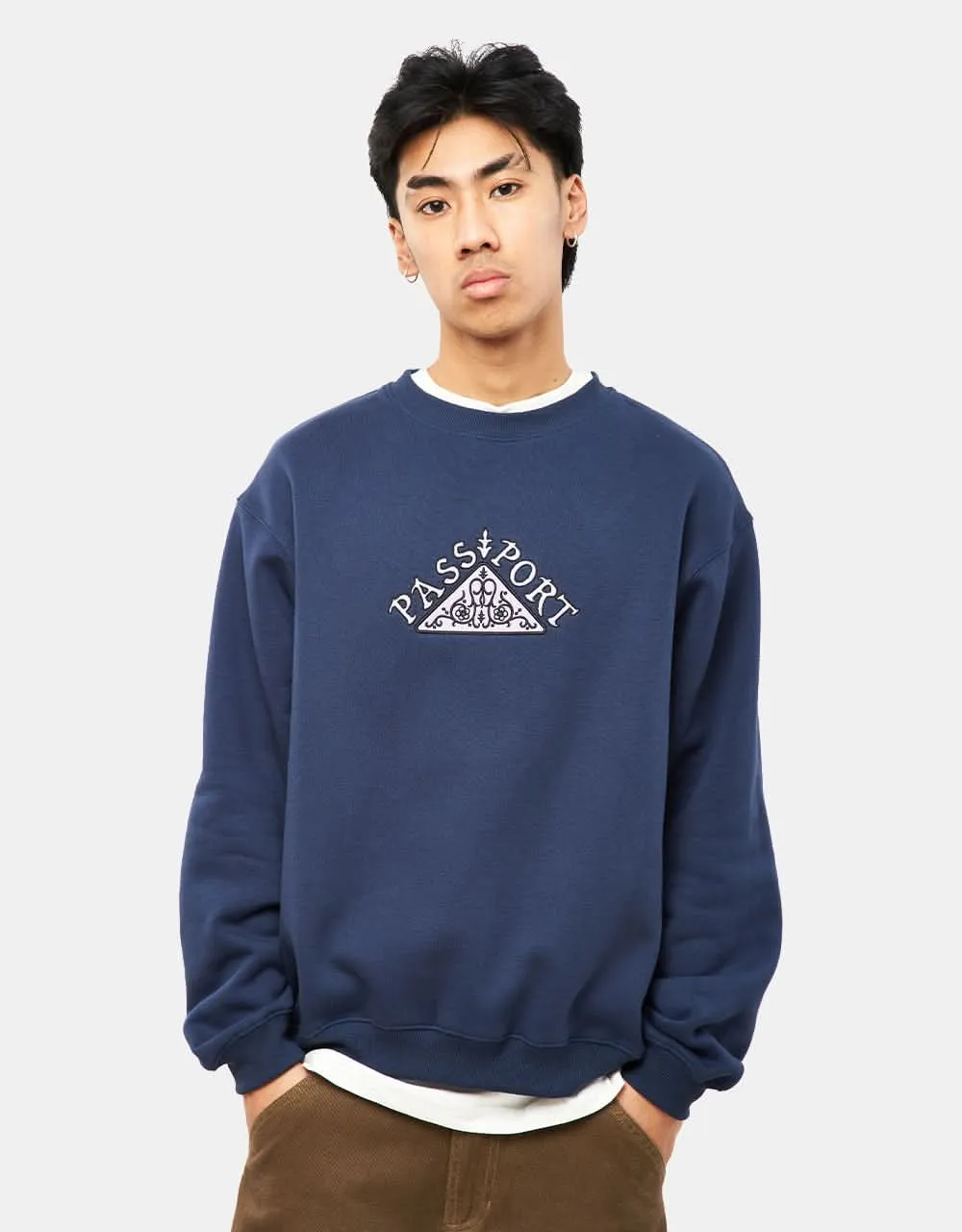 Pass Port Manuscript Sweater - Navy