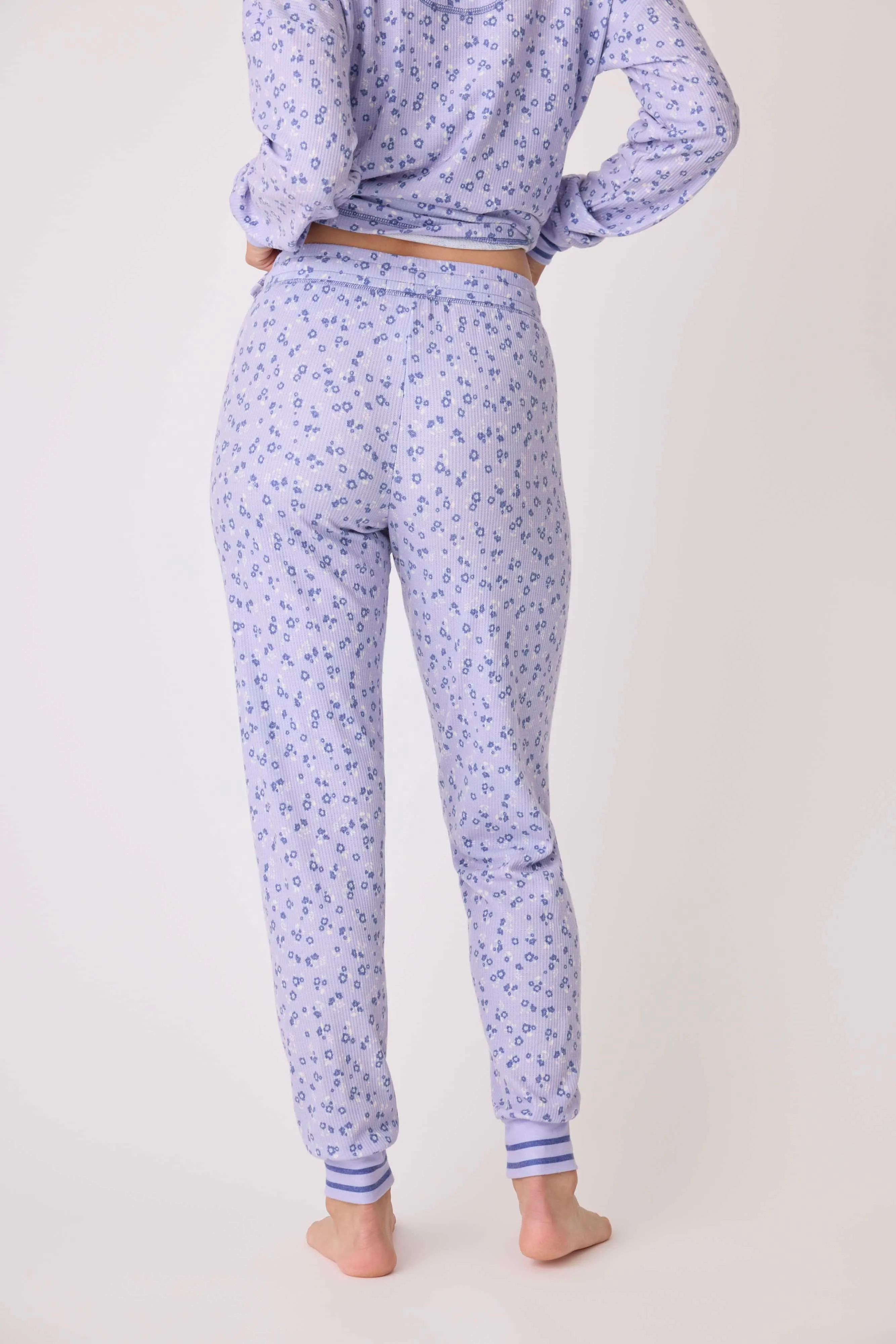 Peace & Love Ditsy Floral Baby Thermal Jammie Pant