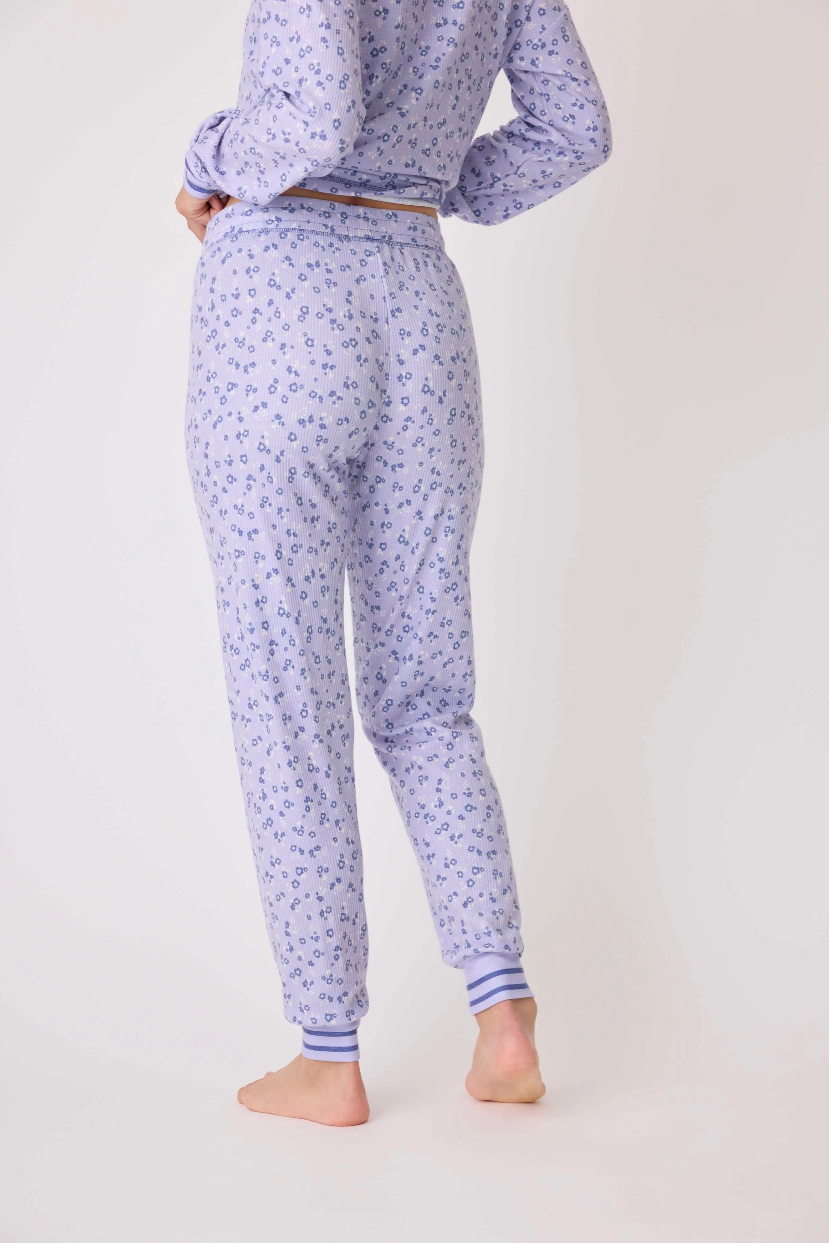 Peace & Love Ditsy Floral Baby Thermal Jammie Pant