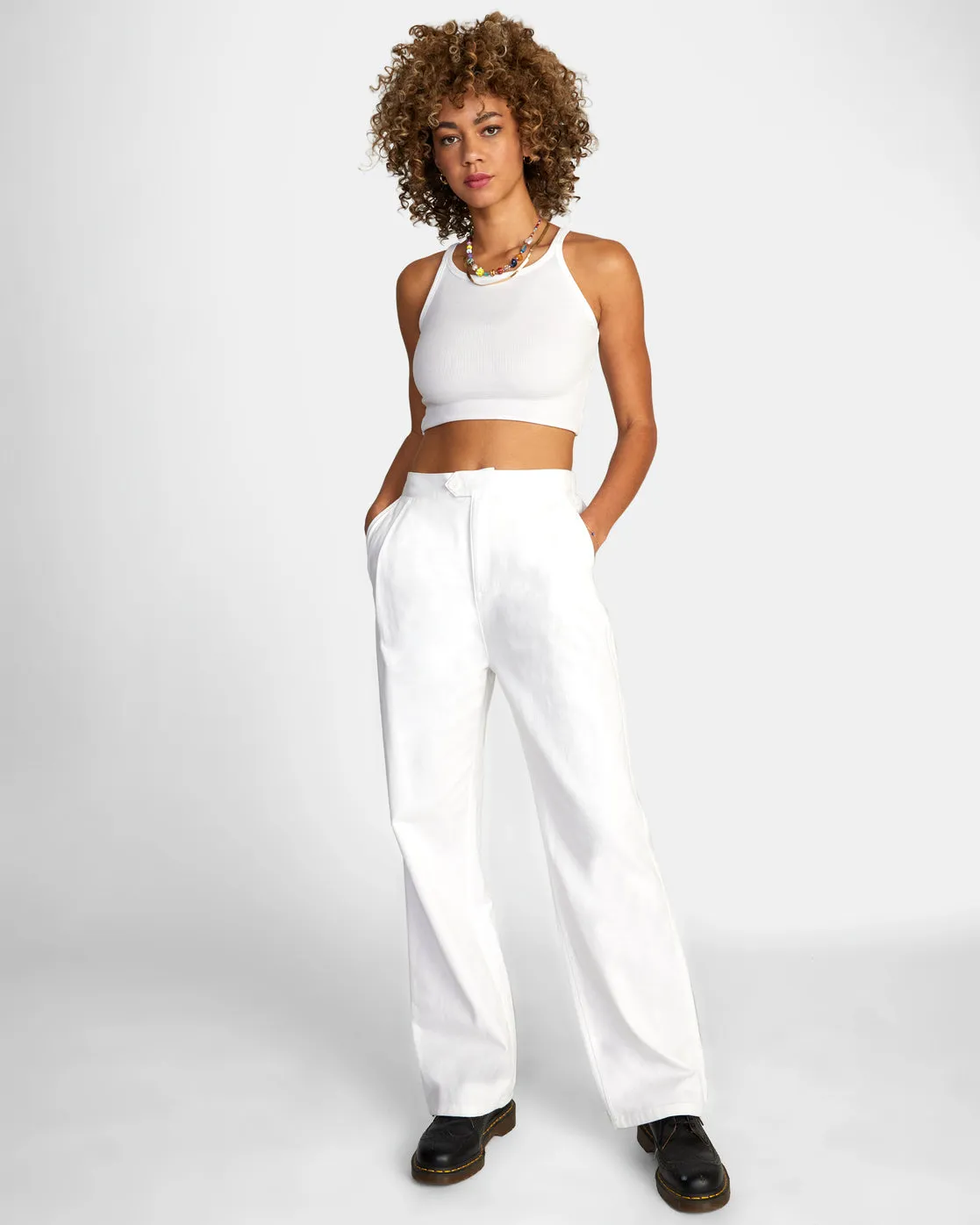 Pepa Woven Pants - Whisper White