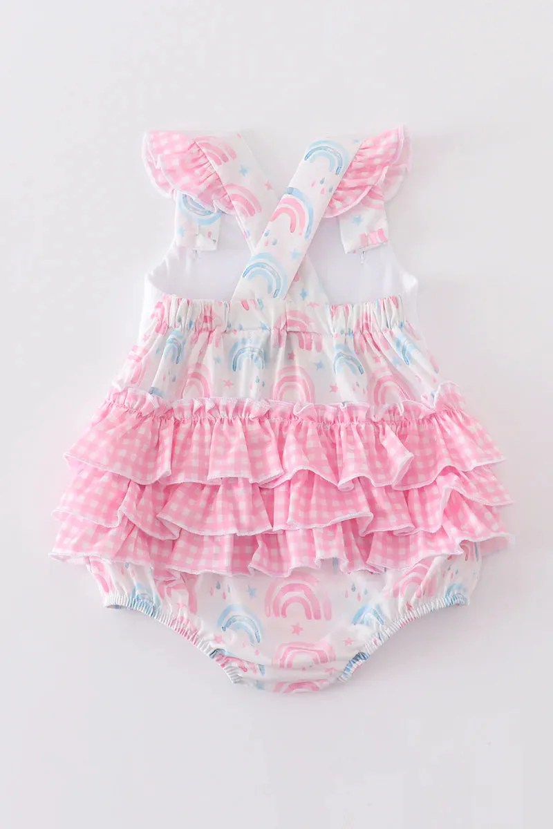 Pink Rainbow Ruffle Bubble