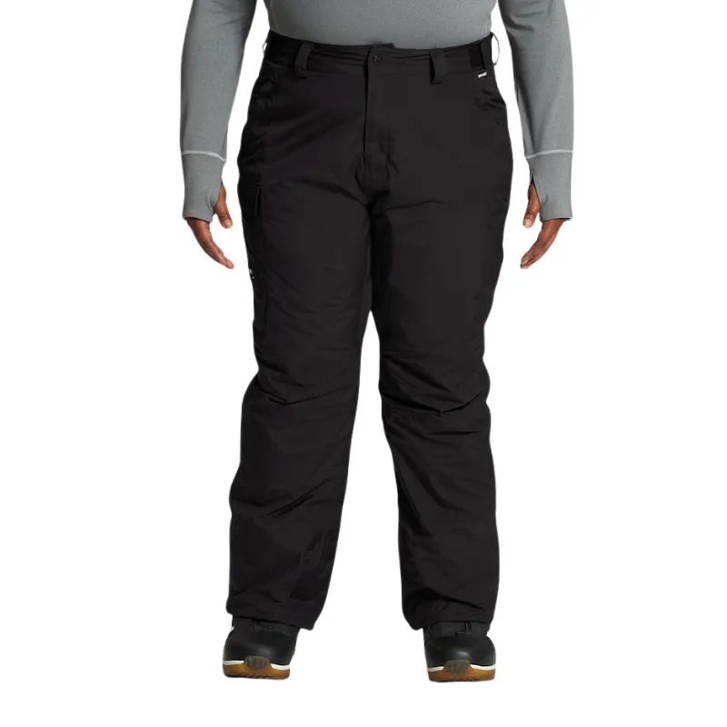 Plus Size Water Resistant Snow Pants With Pockets