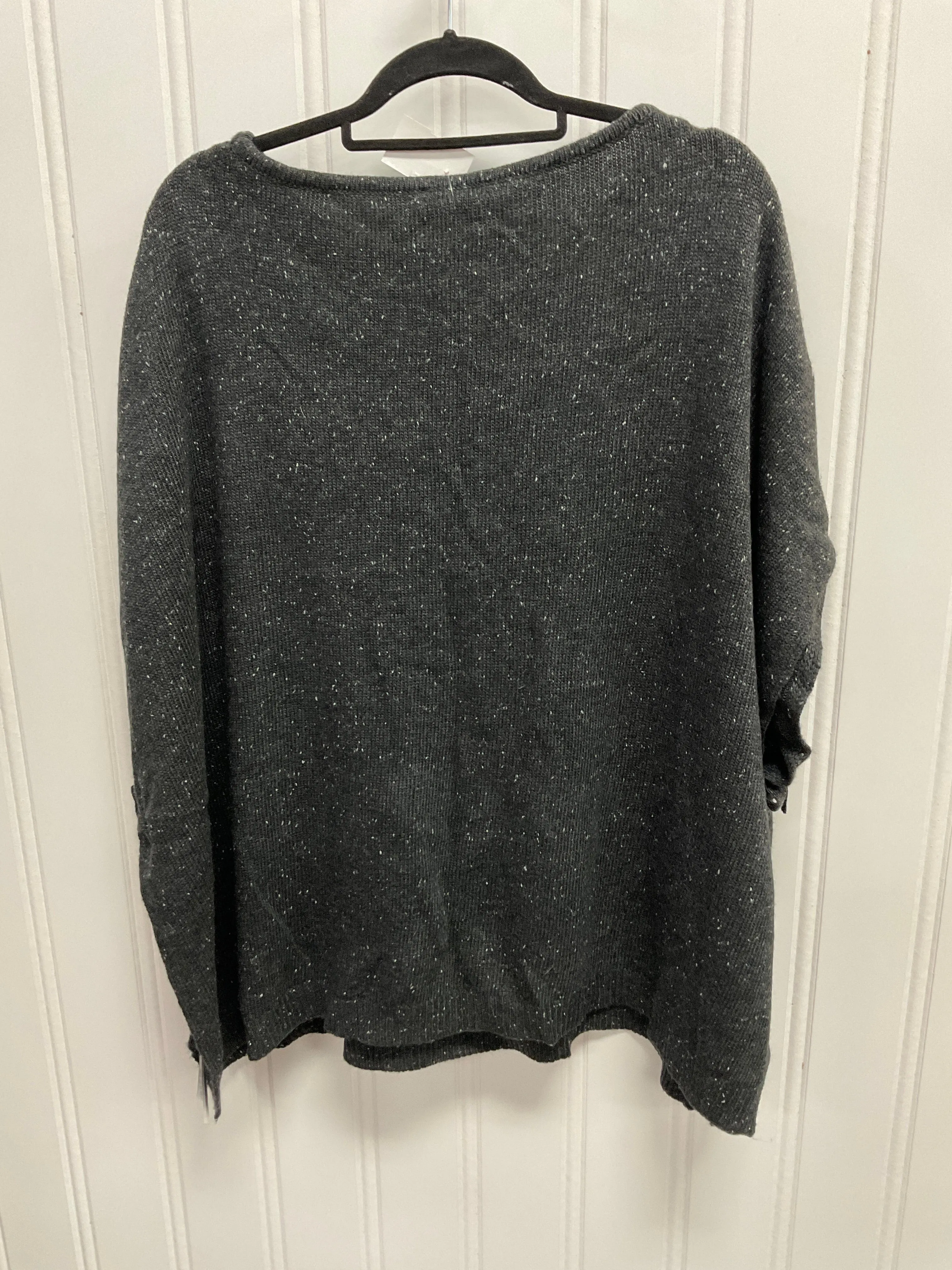 Poncho By Loft In Grey, Size: M