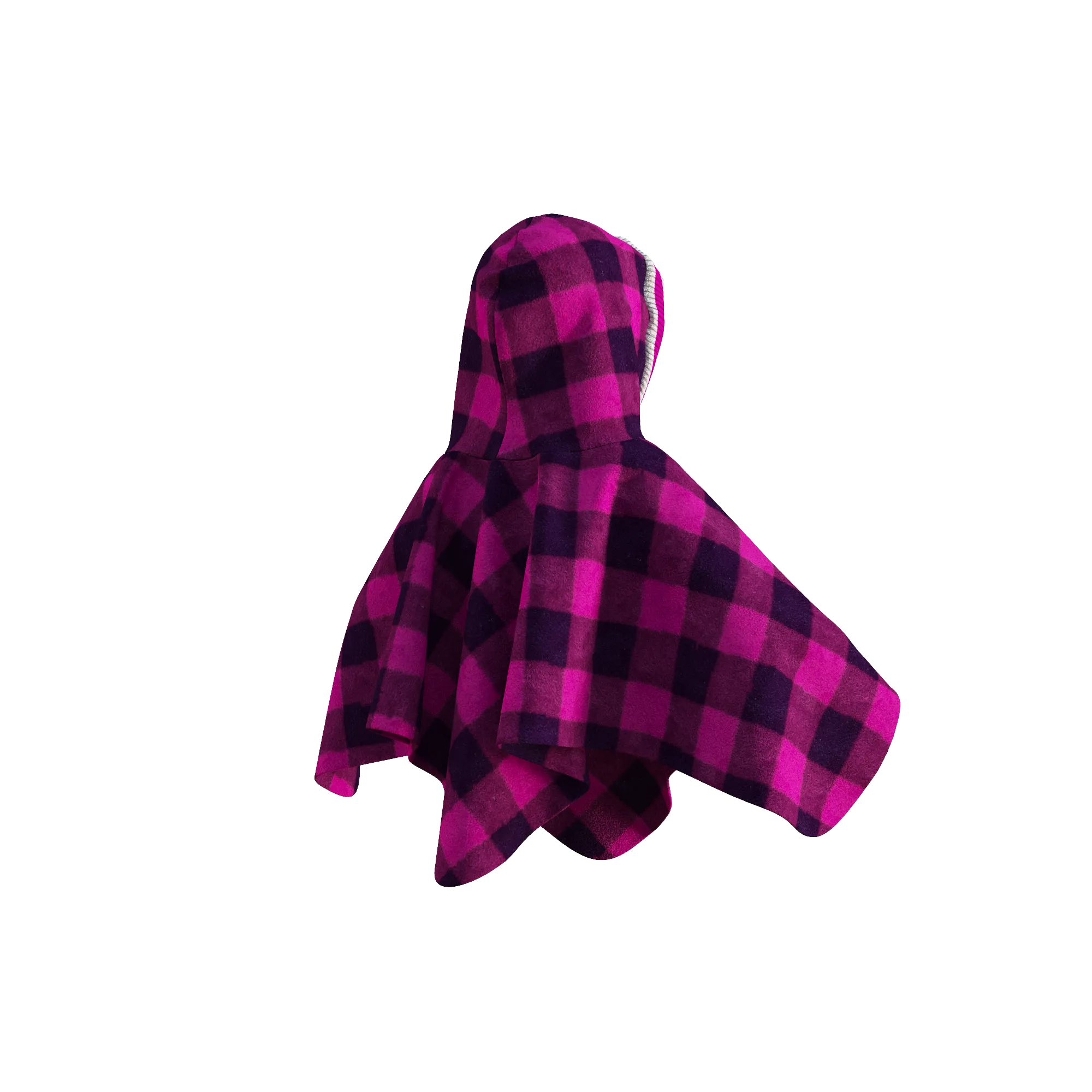 Pookie Poncho - Pink Toddler/Youth Polar Fleece