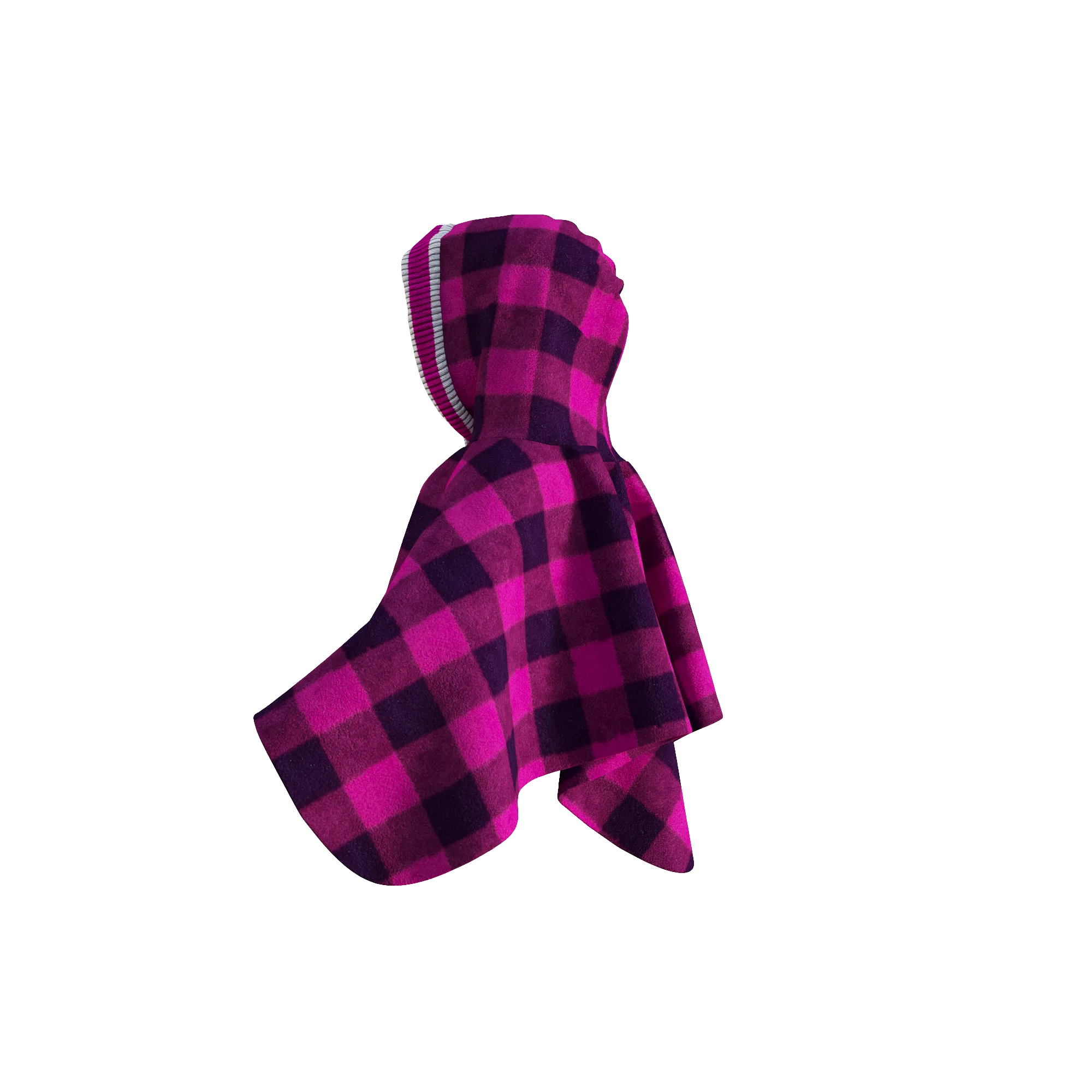 Pookie Poncho - Pink Toddler/Youth Polar Fleece