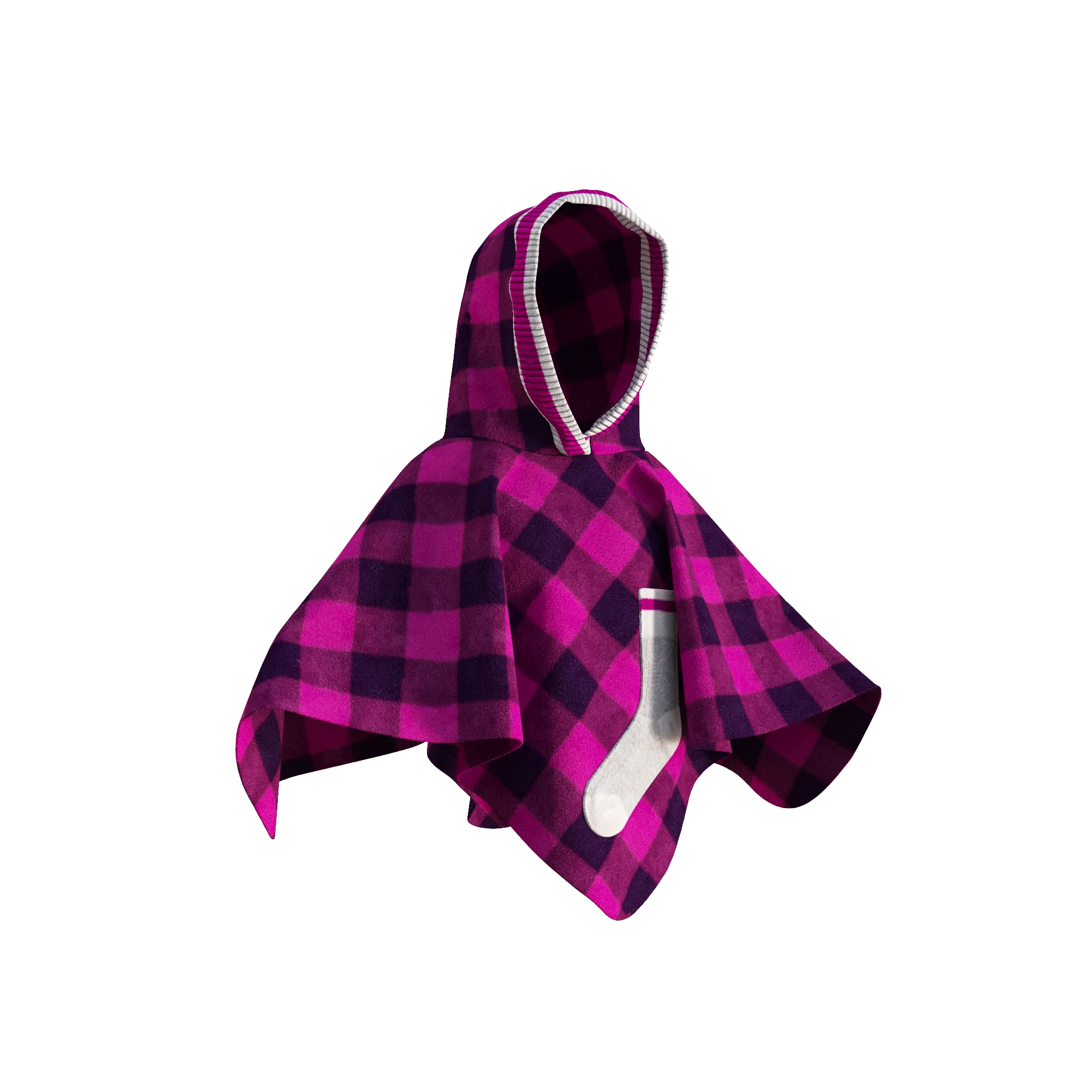 Pookie Poncho - Pink Toddler/Youth Polar Fleece