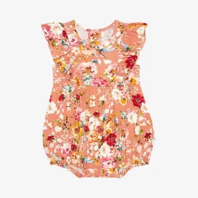 Posh Peanut Flutter Sleeve Bubble Romper - Celia