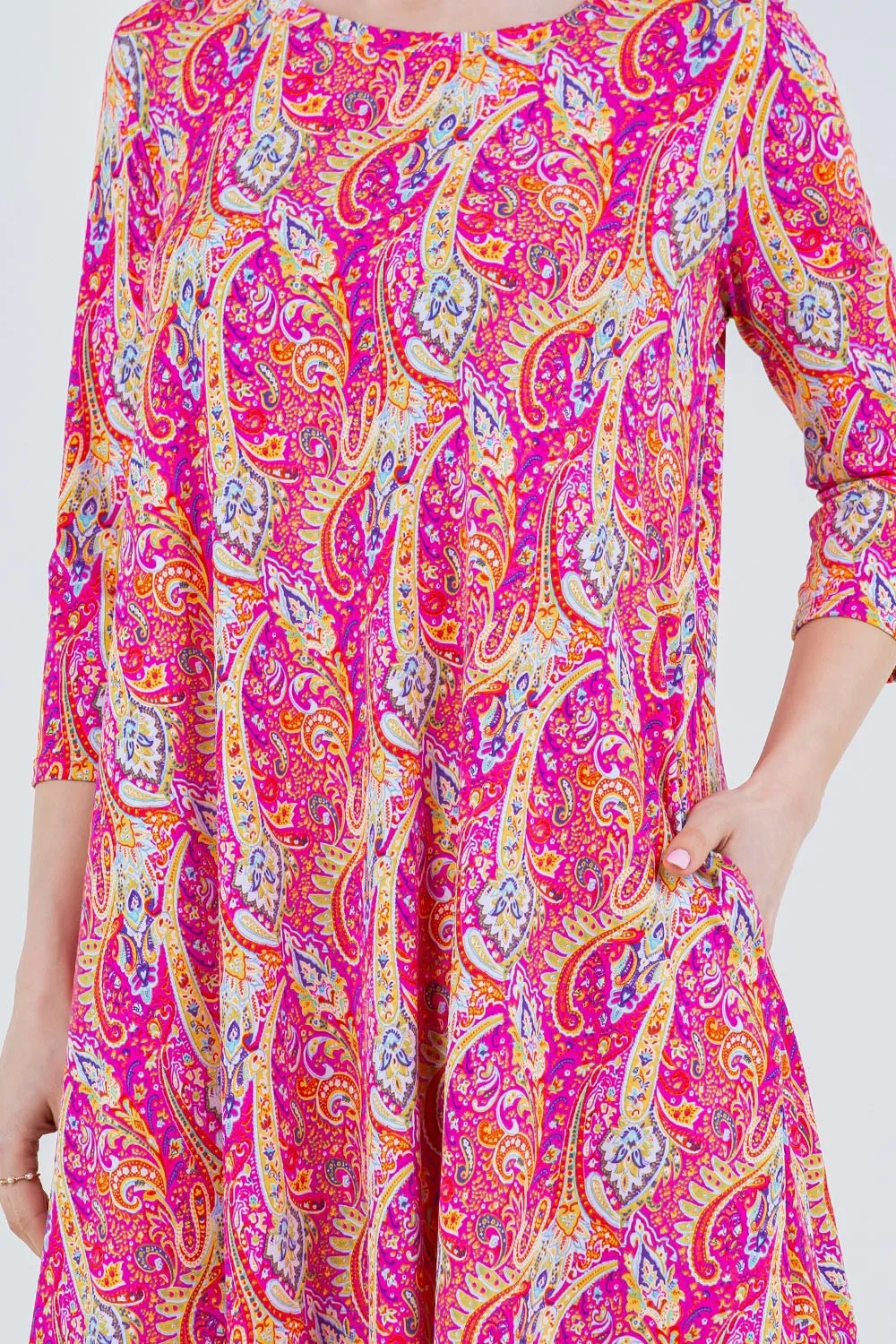 Pretty Pink Paisley Tunic