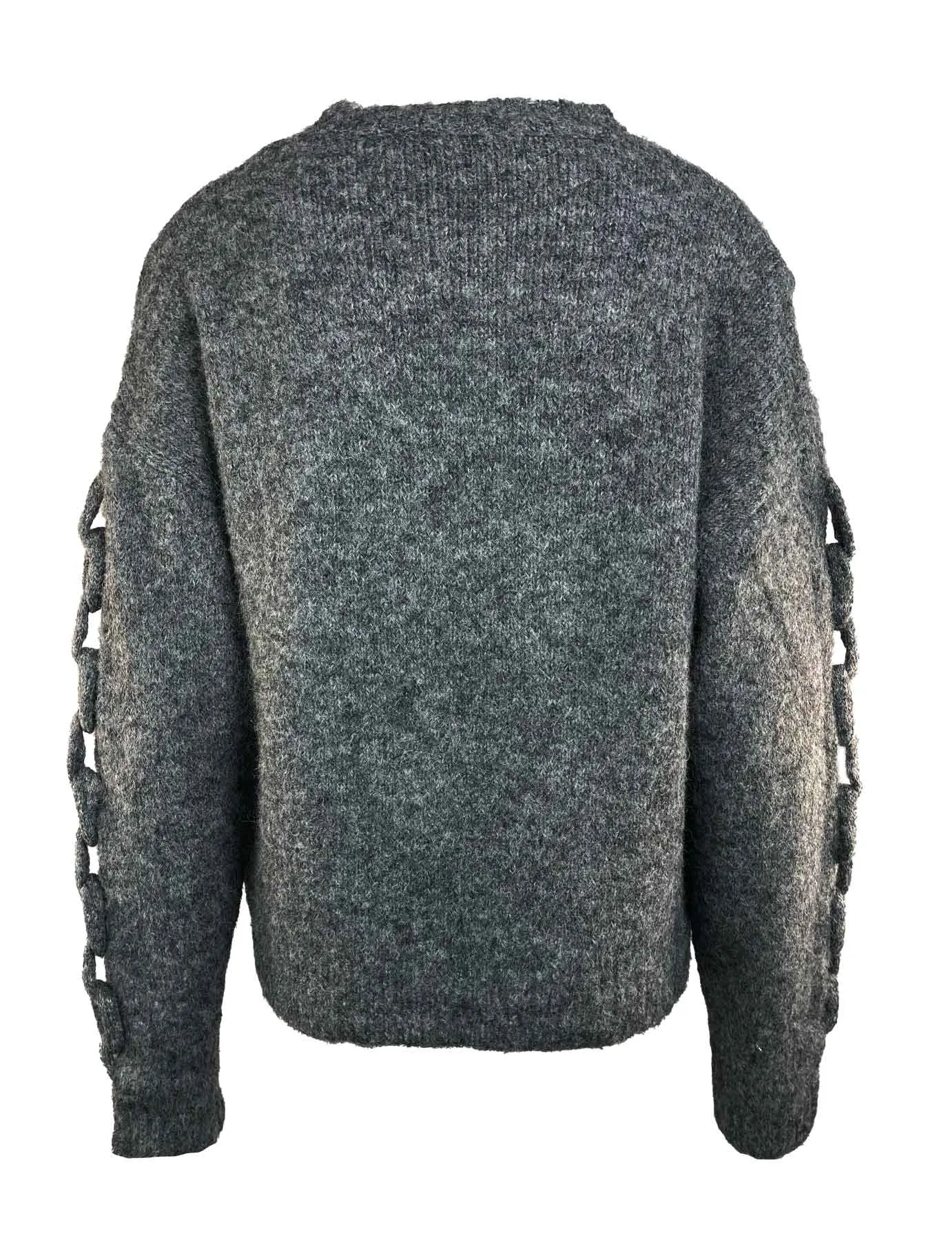 Pullover Kette grau