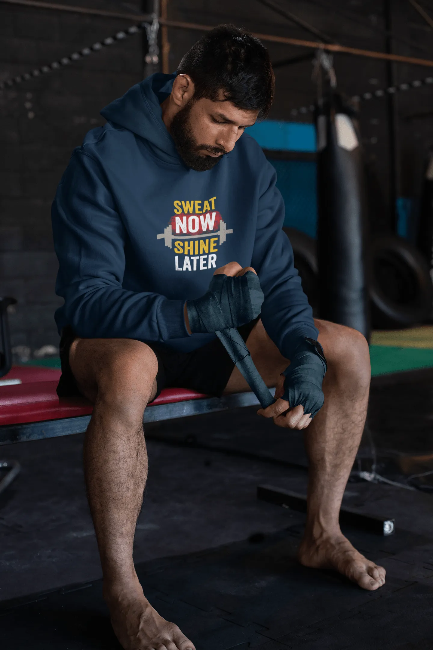 " SWEAT NOW, SHINE LATER " - WINTER HOODIES