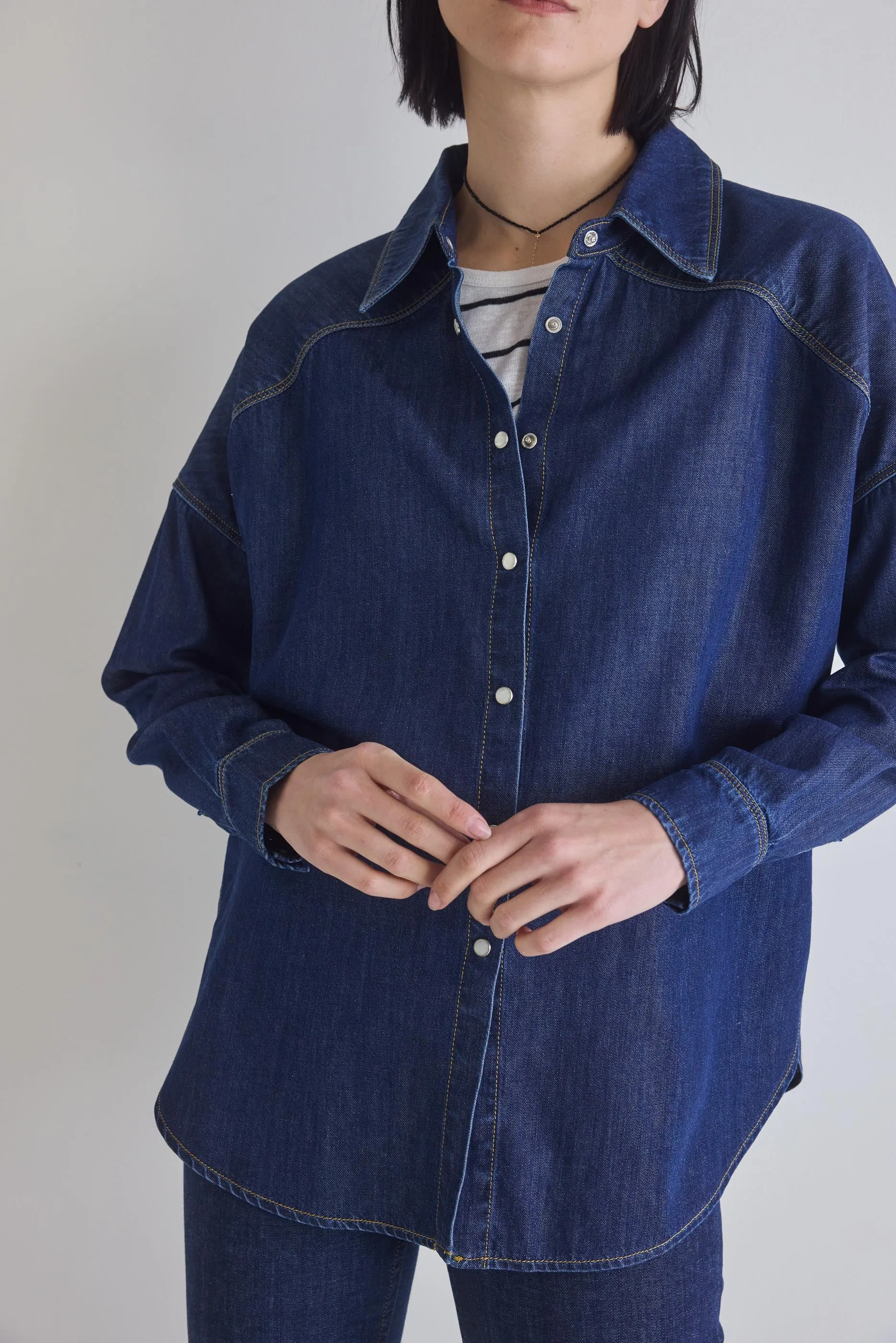 Refine Oversized Denim Tunic