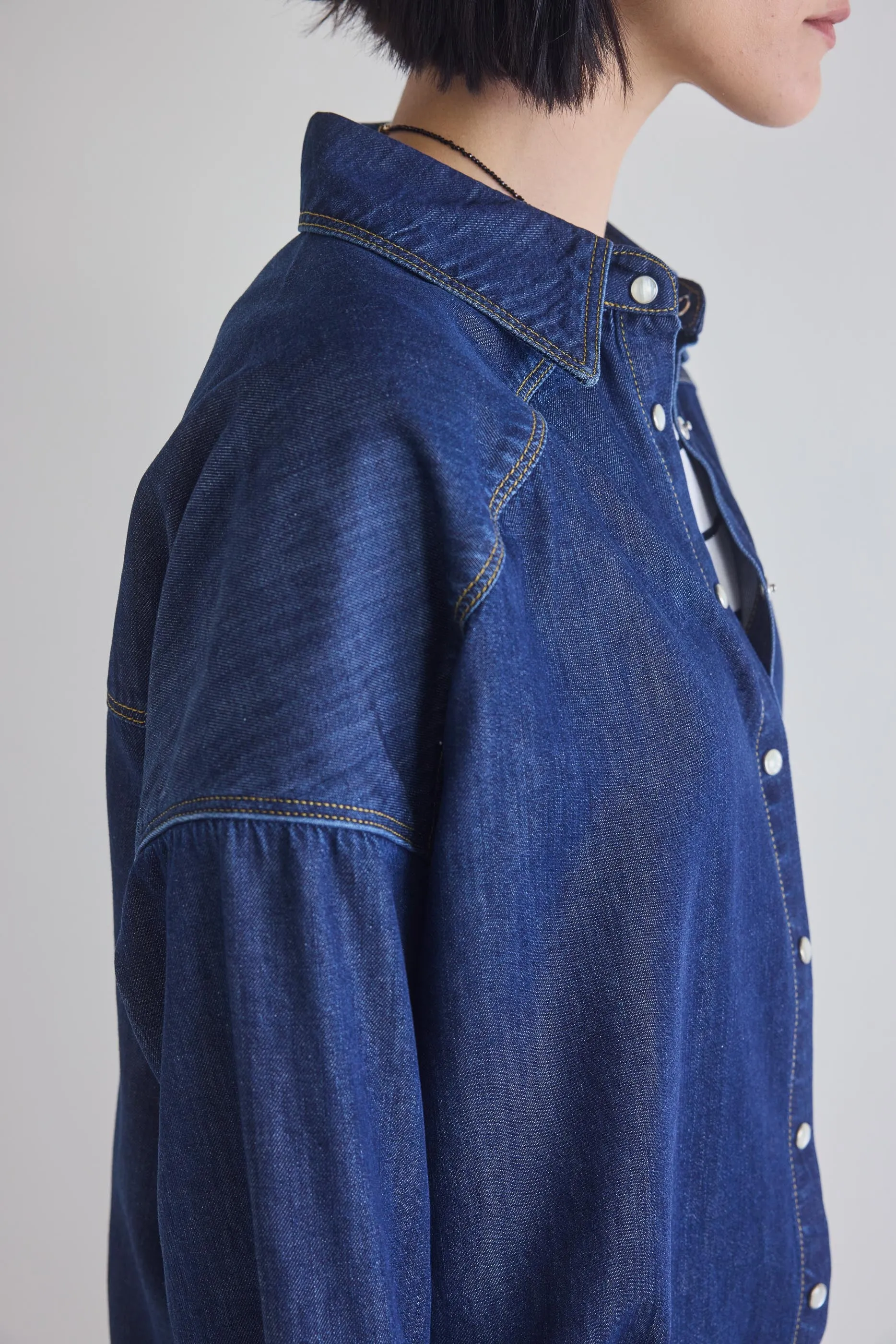 Refine Oversized Denim Tunic