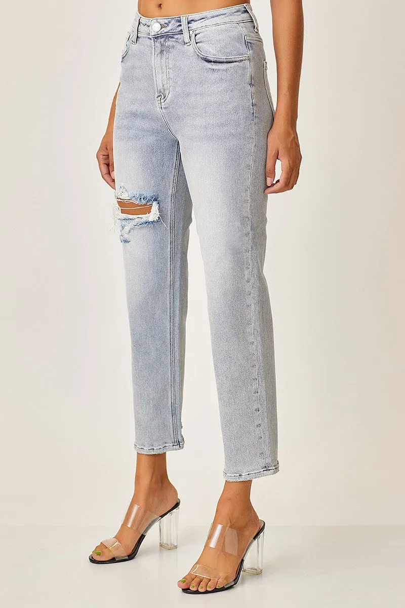 Risen Jeans - High Waist Straight Jeans - RDP5099