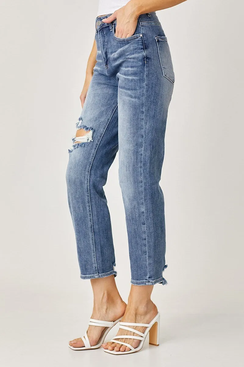 Risen Jeans - High Waist Straight Jeans - RDP5099