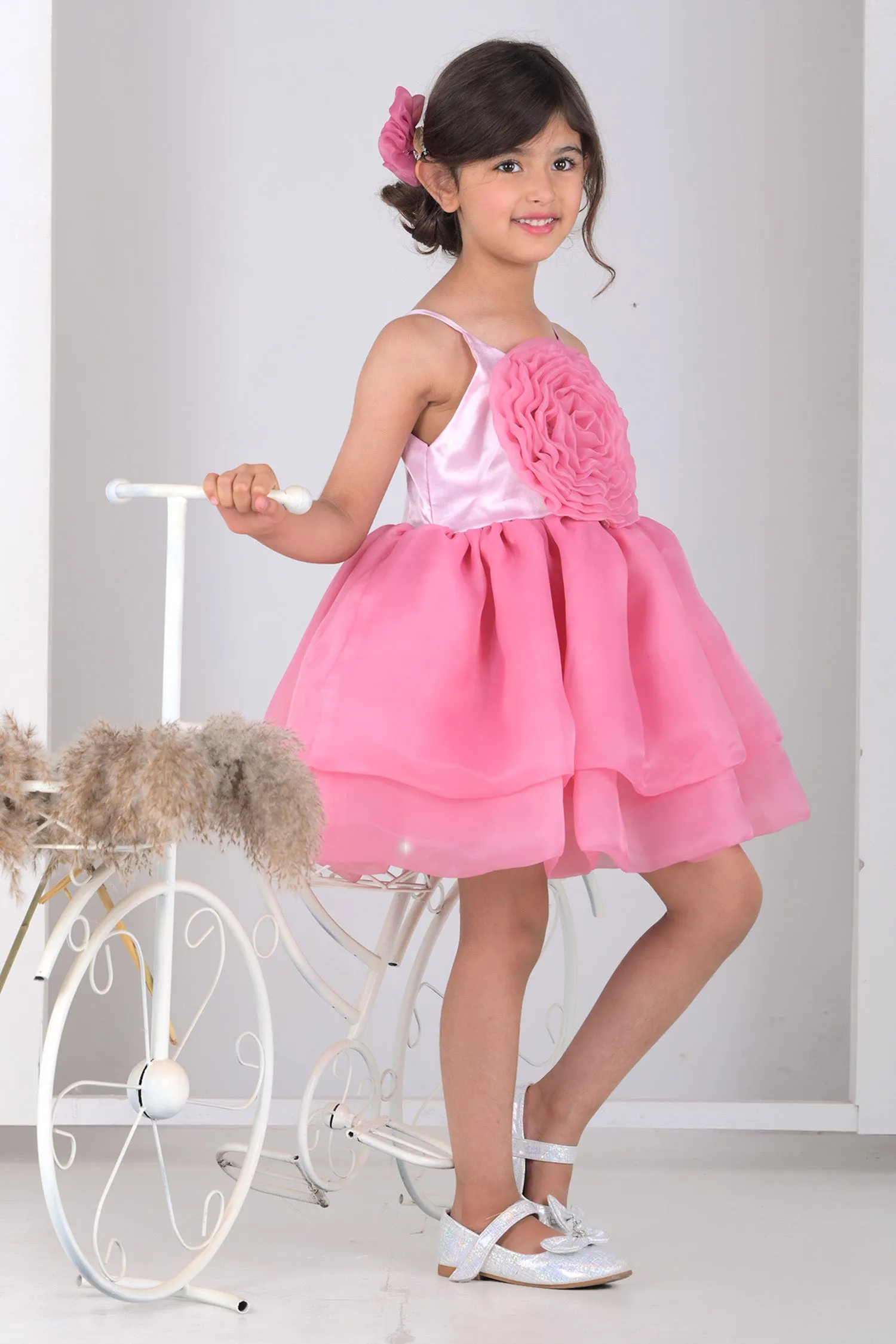 Rose Punch Ruffle Frock