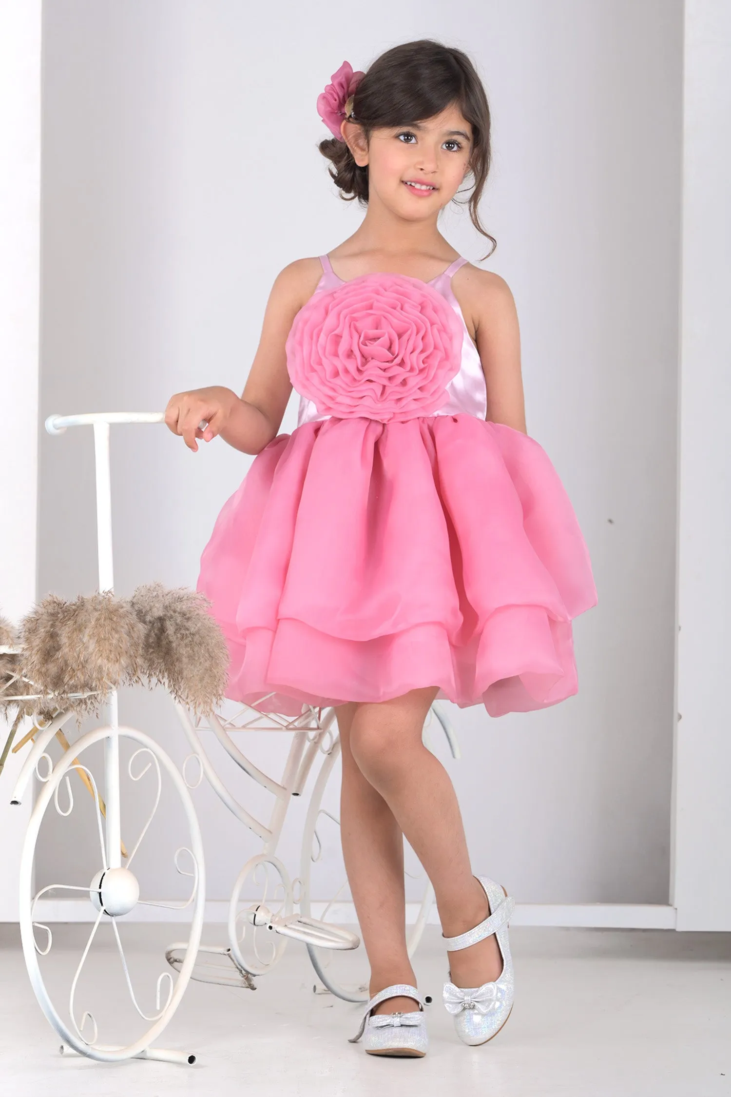 Rose Punch Ruffle Frock