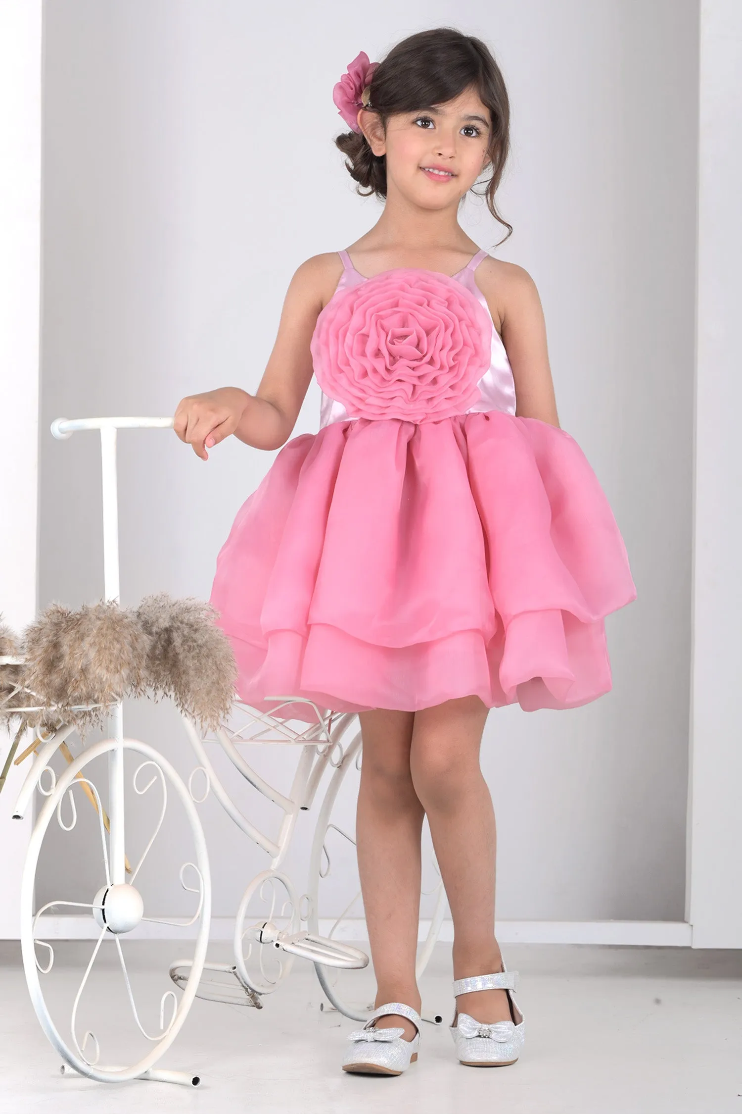 Rose Punch Ruffle Frock