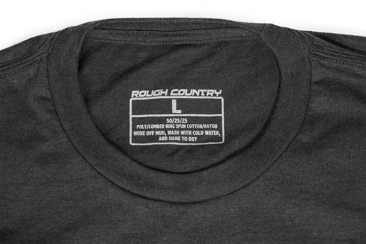 Rough Country T-Shirt - Horizontal Tread - Grey - XL