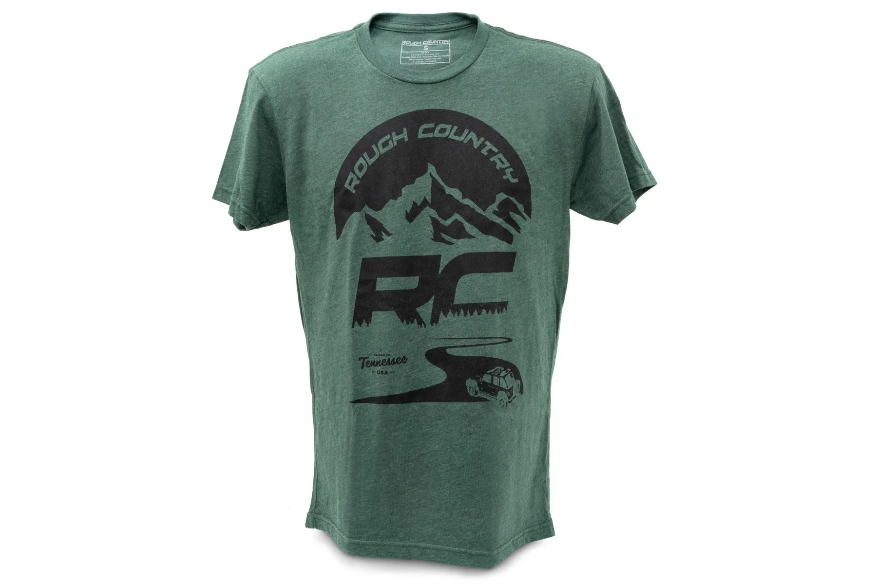 Rough Country T-Shirt - RC Mountains - Forest Green - SM