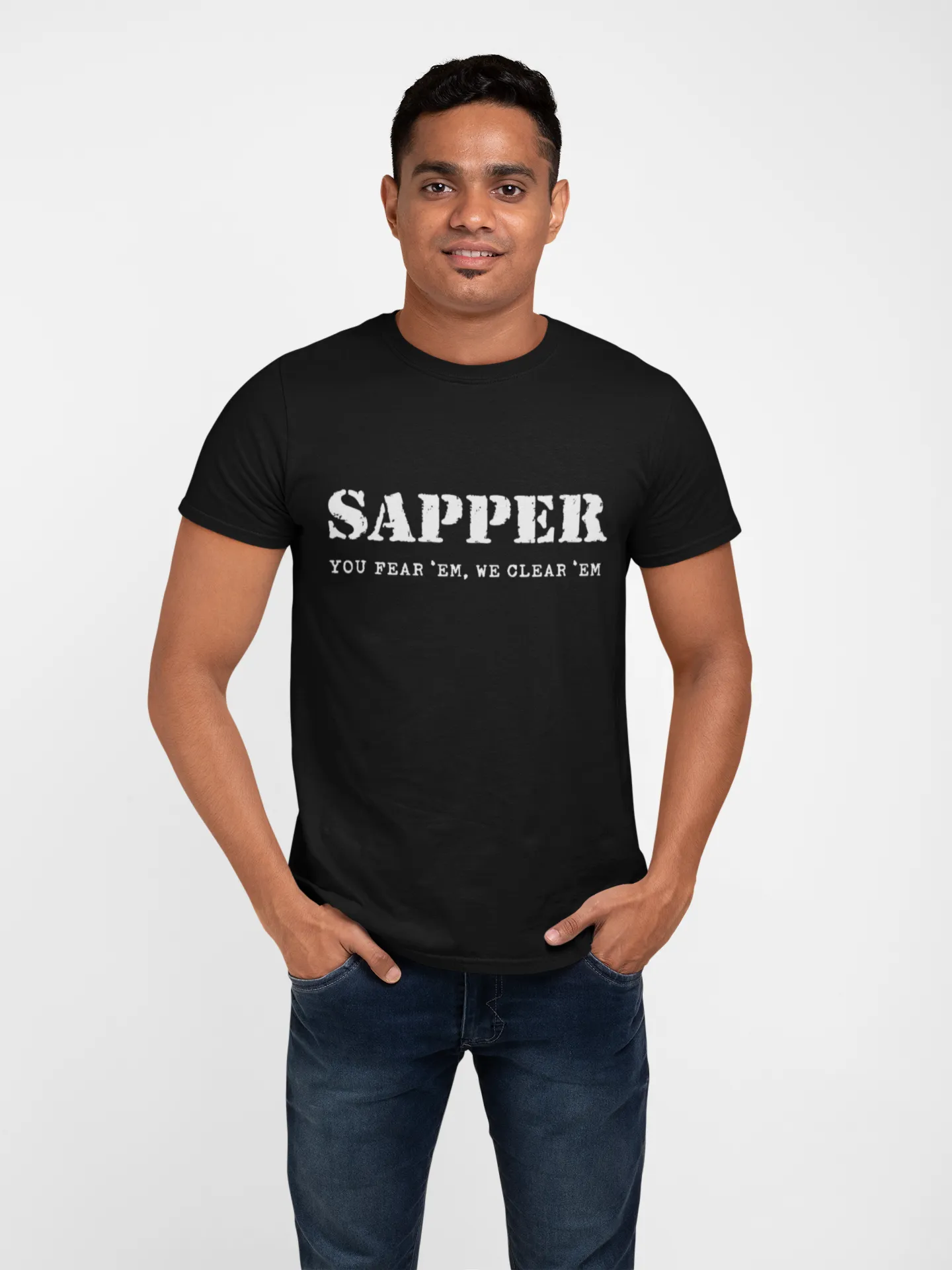 Sapper T-shirt - You Fear 'Em, We Clear 'Em (Men)