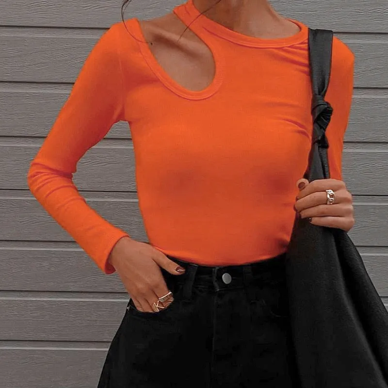 Shoulder Cut Out Top