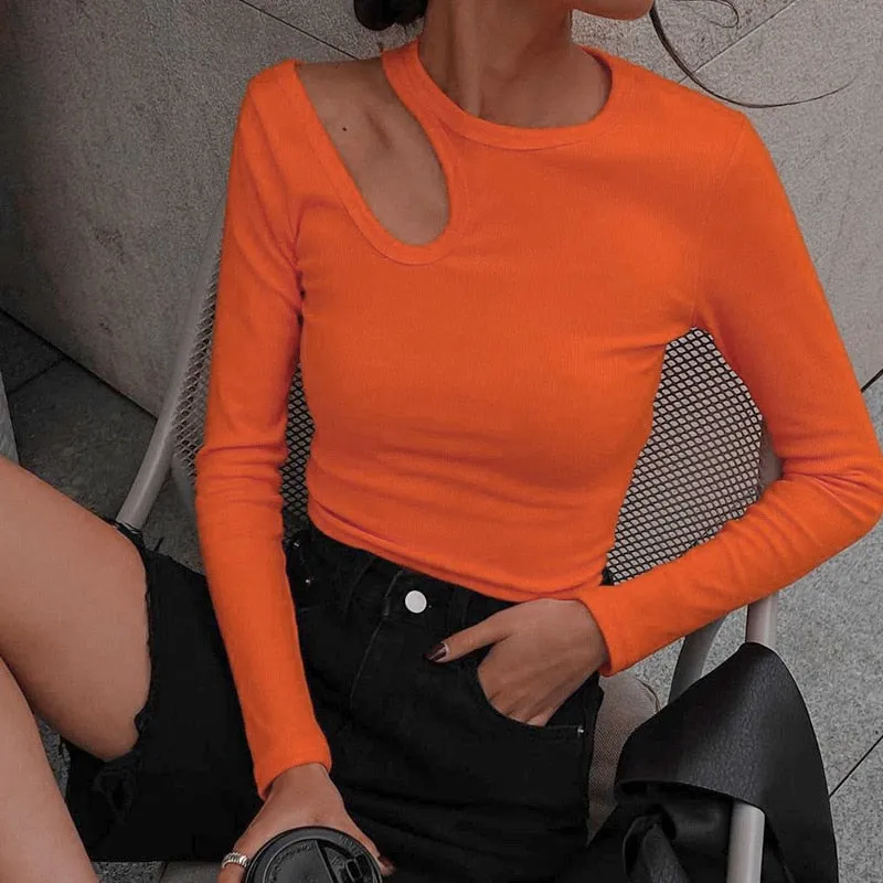 Shoulder Cut Out Top