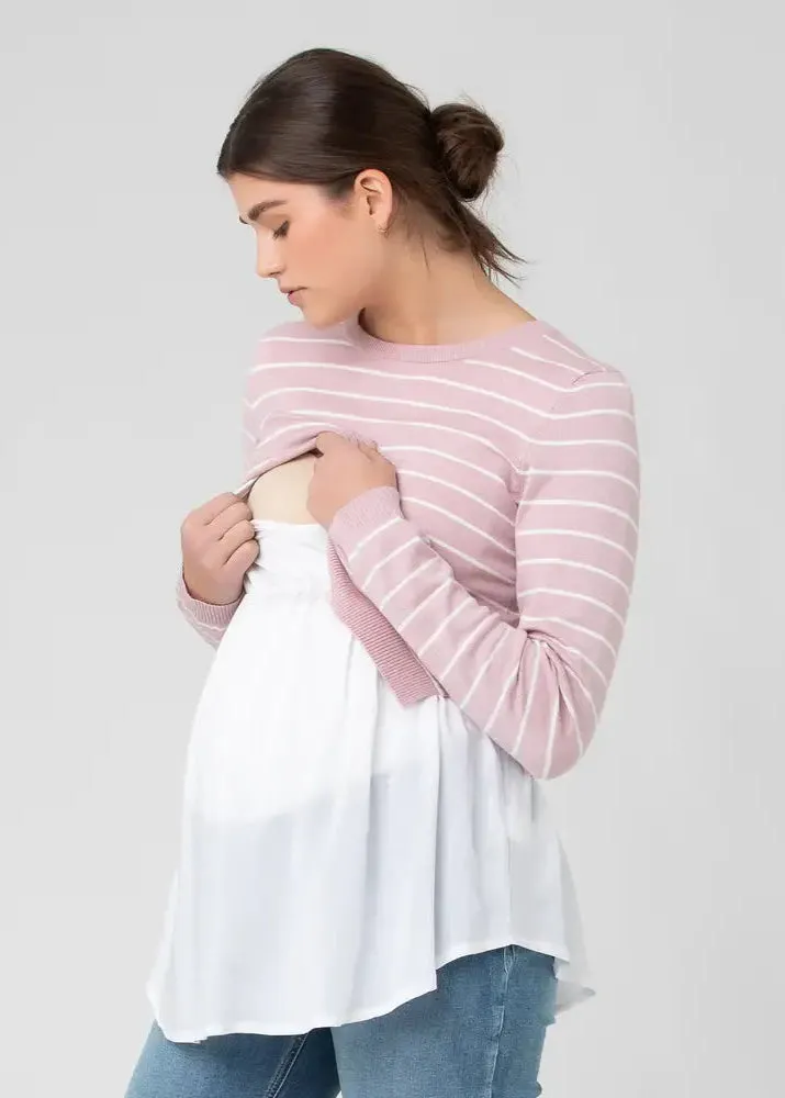 Sia Nursing Knit: Dusty Pink