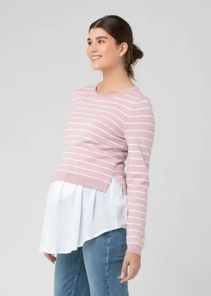 Sia Nursing Knit: Dusty Pink