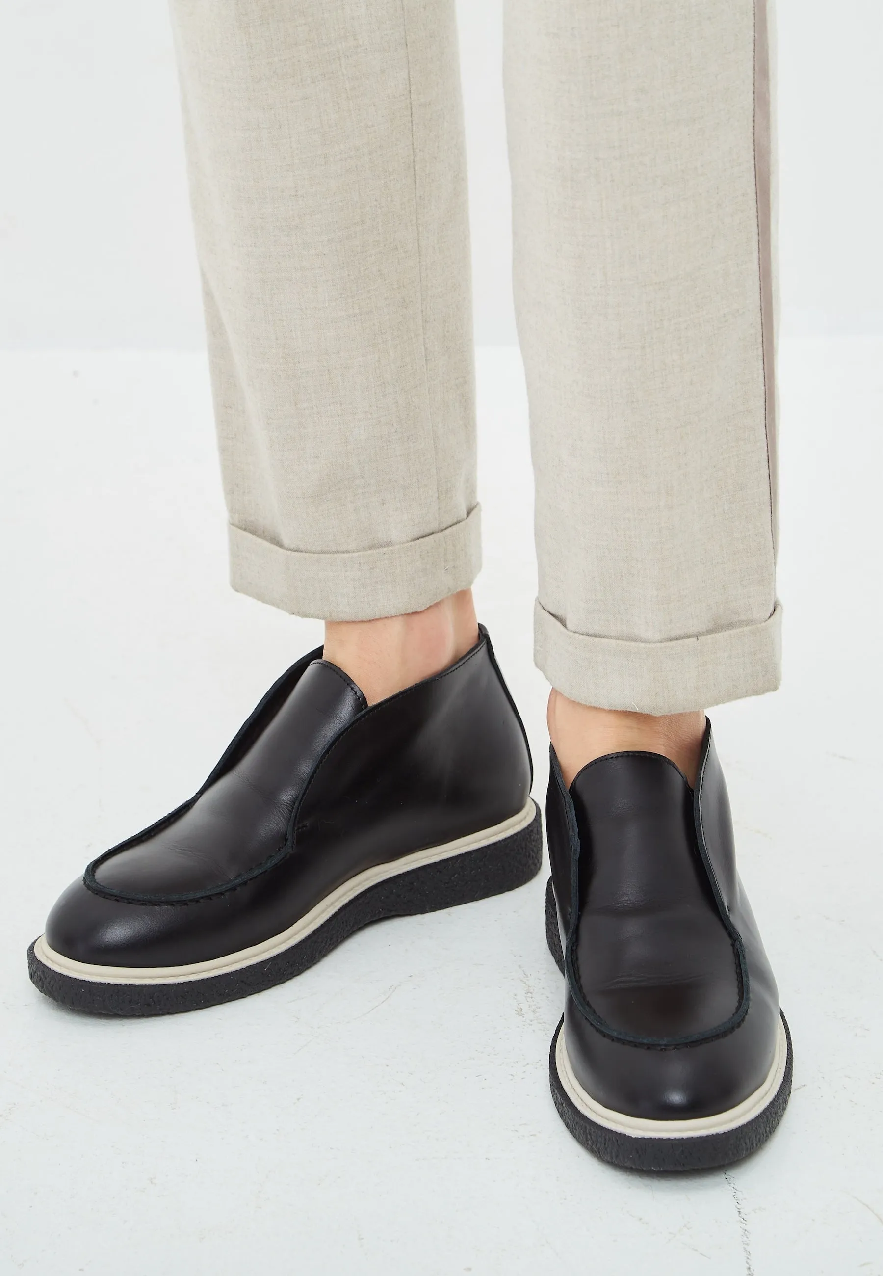 Slip-On Loafers - Black