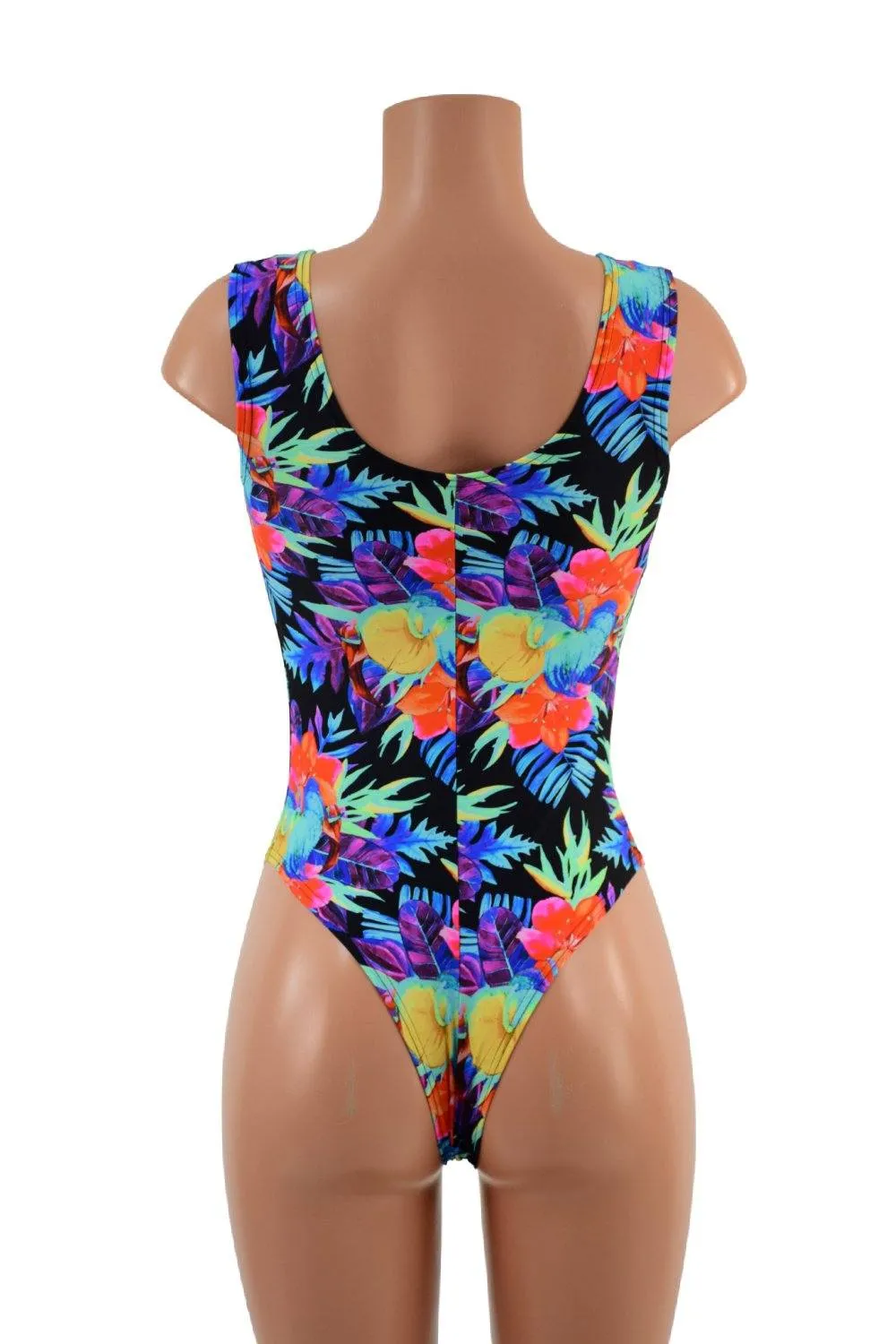 Sonic Bloom Tank Style Romper with Brazilian Cut Leg