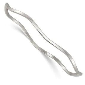 Stainless Steel Scalloped Bangle