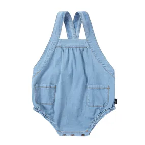 Super Light Denim Bubble Romper