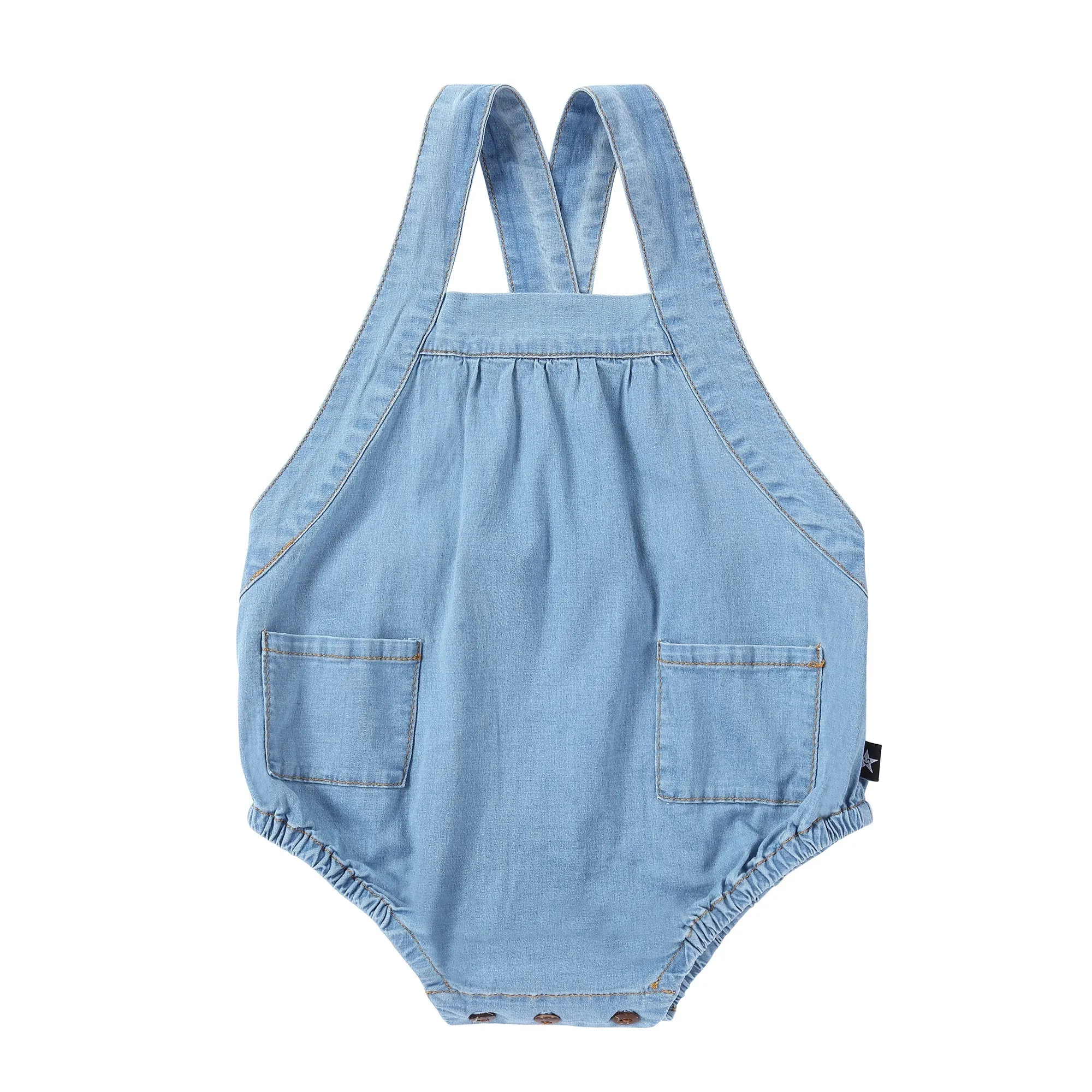 Super Light Denim Bubble Romper